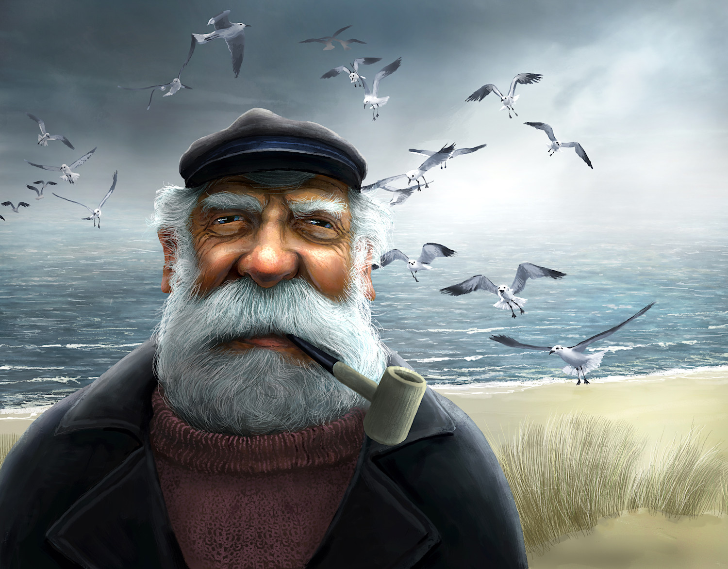 ArtStation - Old man of the sea