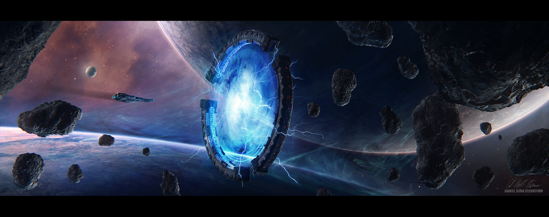 Artstation Hades Star Space Ships Gabriel Bjork