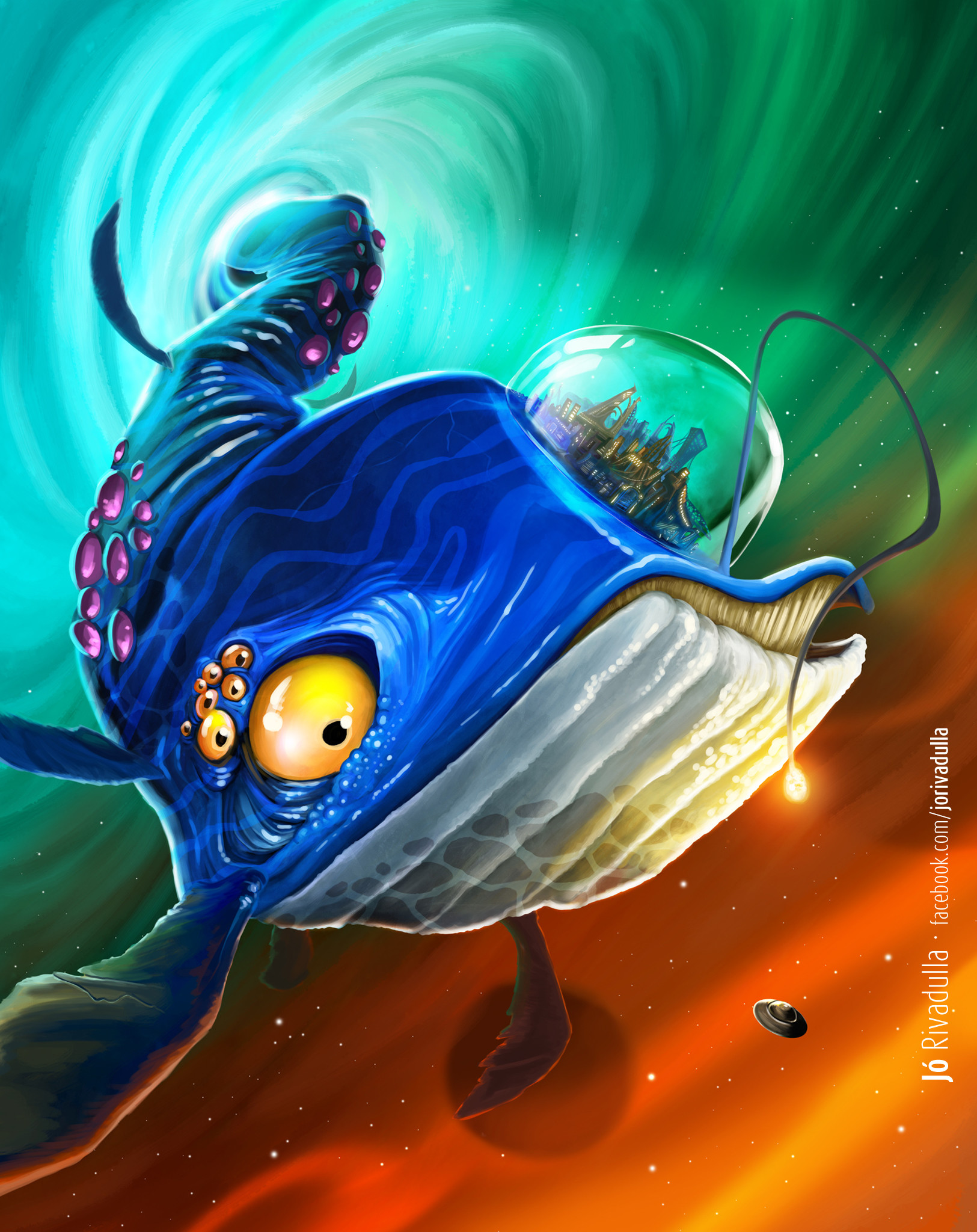 Space Whale By Jo Rivadulla Imaginaryleviathans
