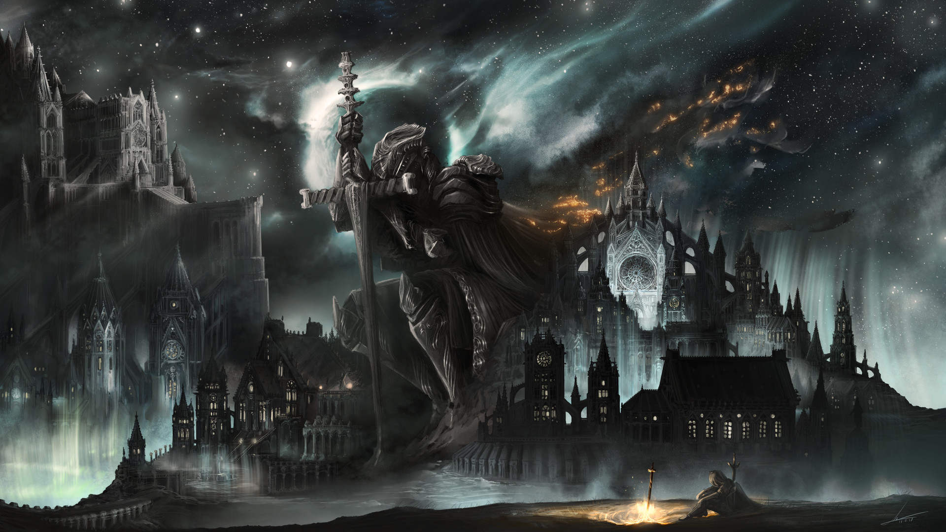 Artstation Irithyll De La Vallee Boreale Dark Souls Iii