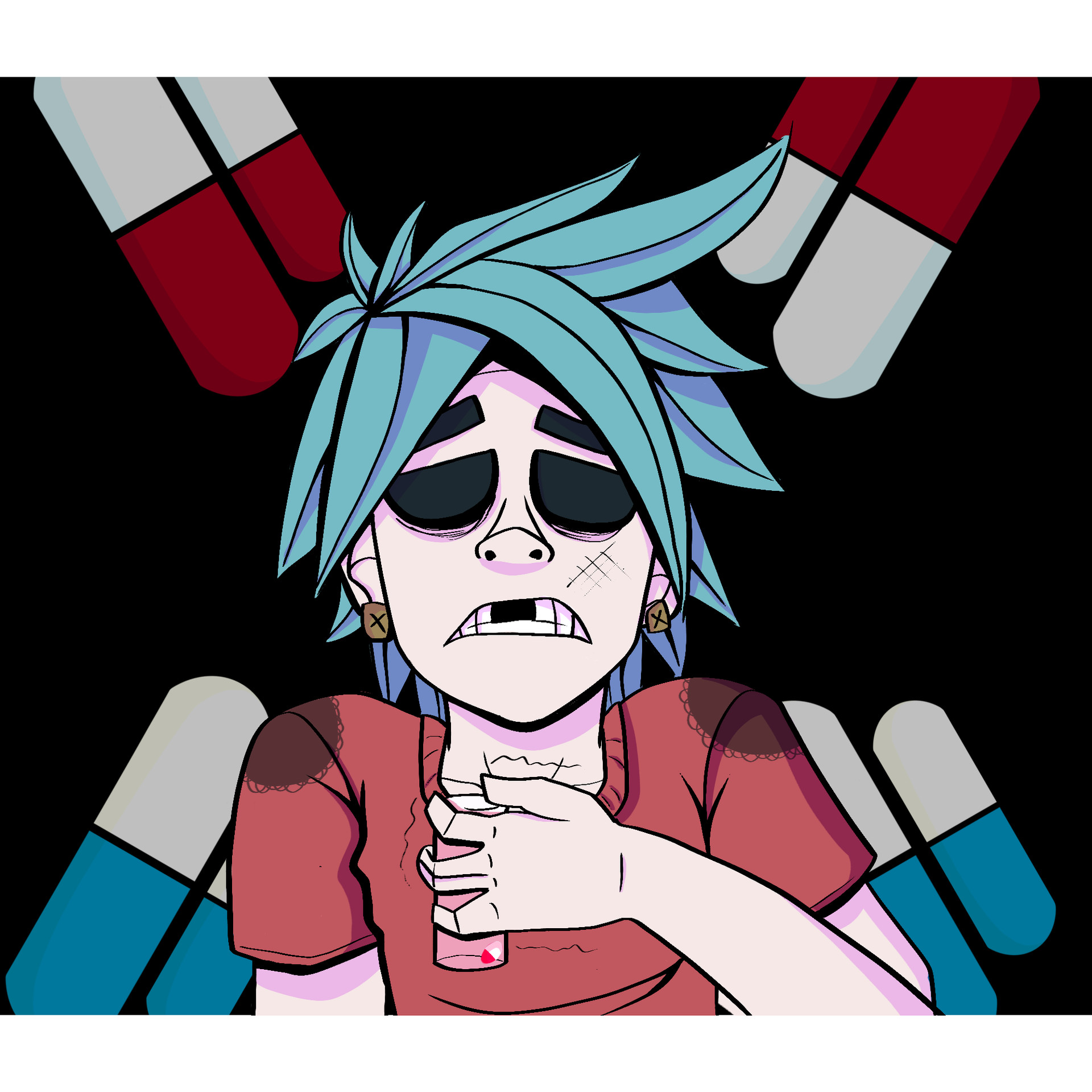 Shanelle Hansen 2 D Gorillaz Fanart