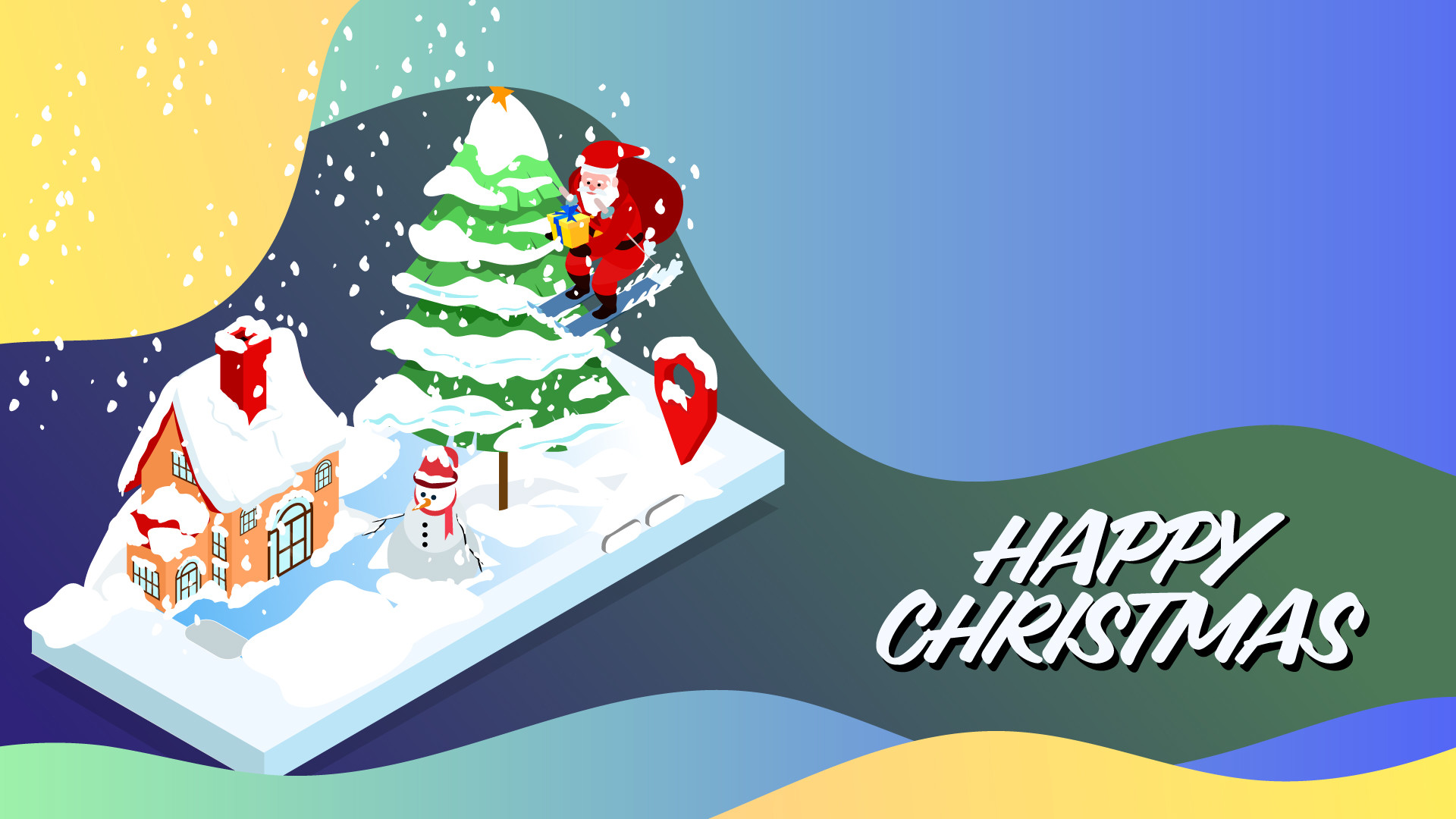 Artstation Christmas Wishes Banner Joshua Prakash