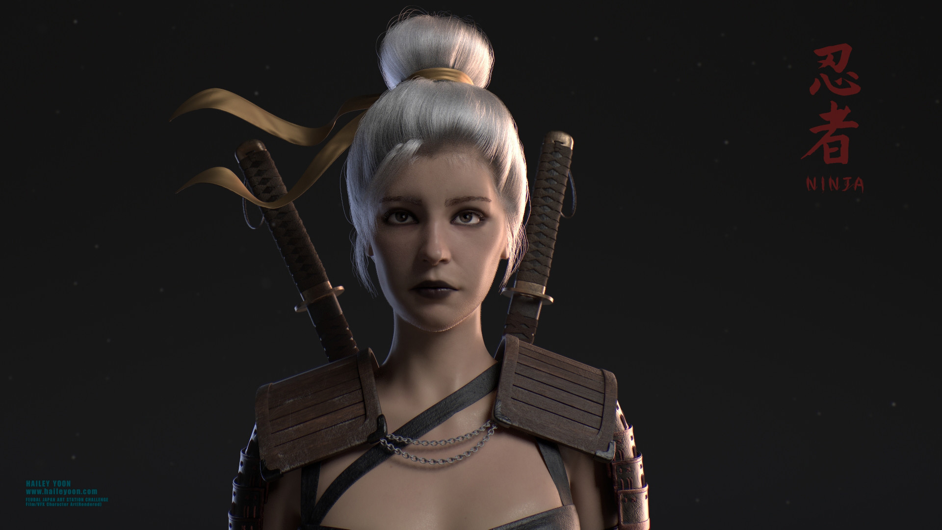 Artstation Ninja Feudal Japan Film Vfx Character Art Rendered