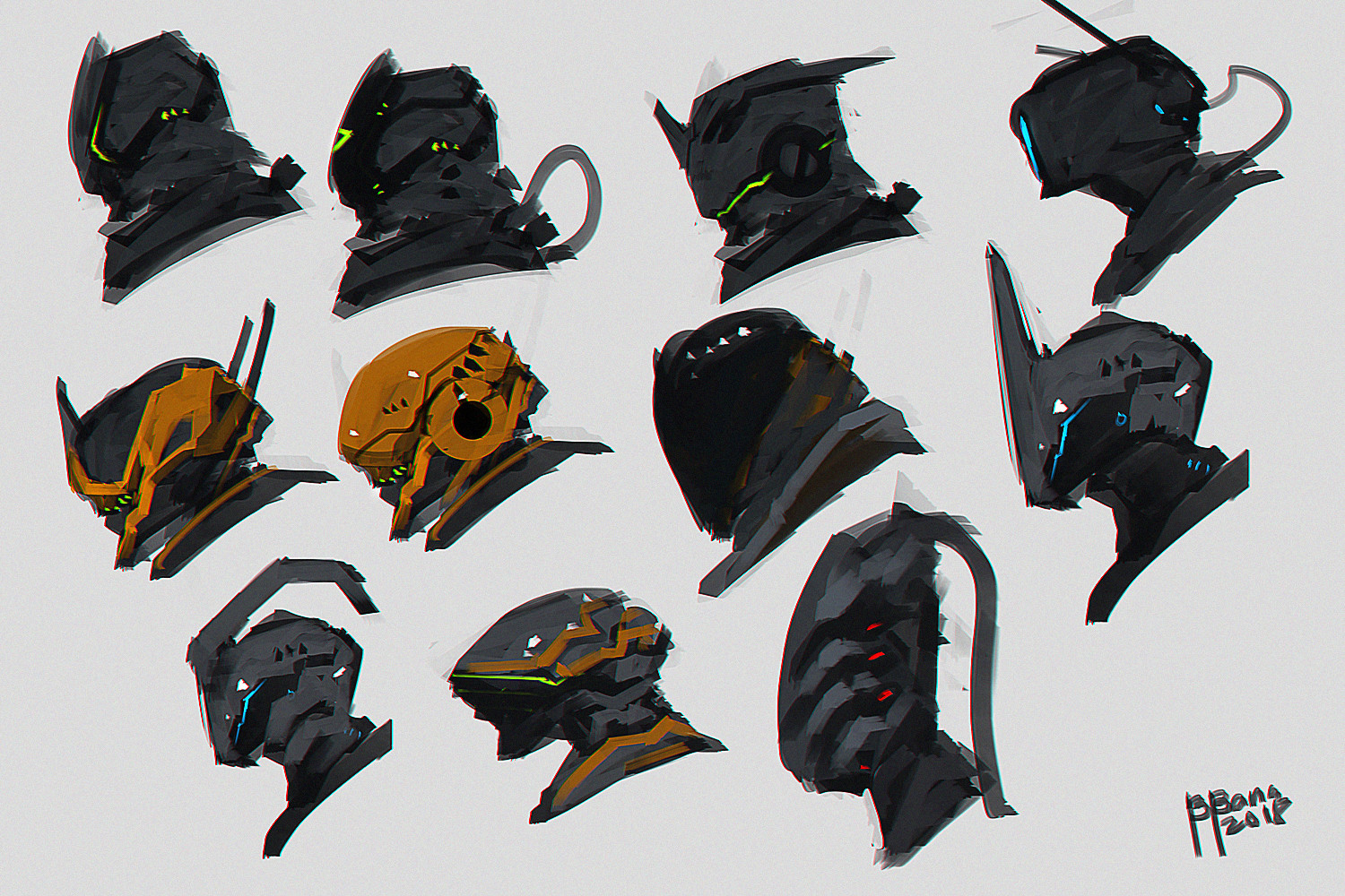 Benedick Bana Quick Sketches Helmet Designs