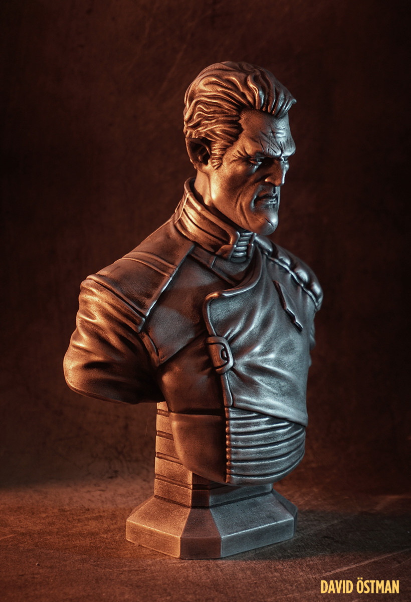 David Östman - Admiral Gord bust (3D printed)