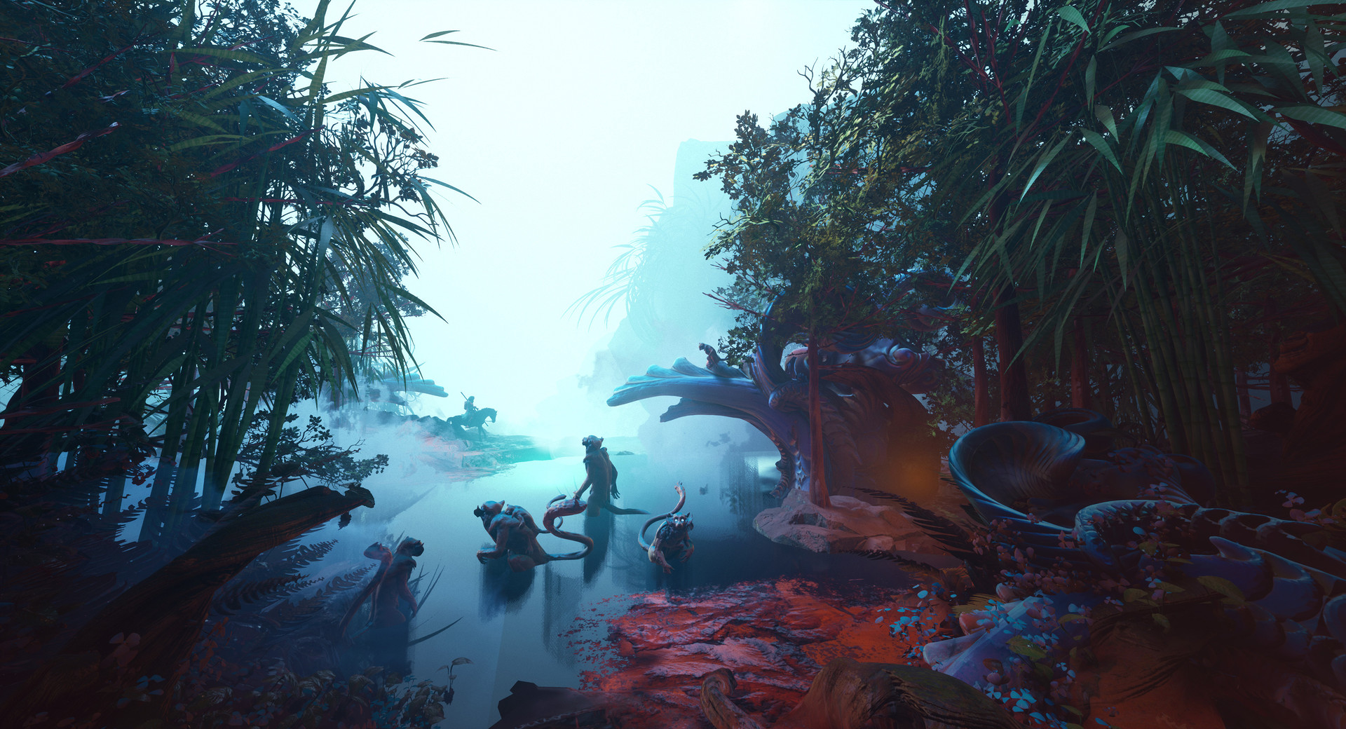 ArtStation - Bamboo Pool Watchers (UE4)