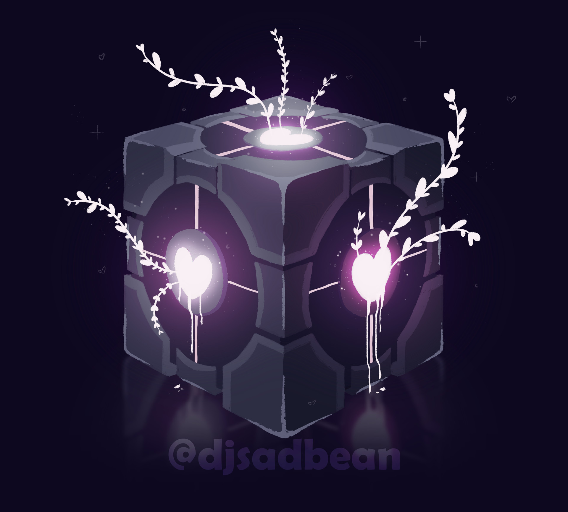 Sarah - Companion Cube (Portal)
