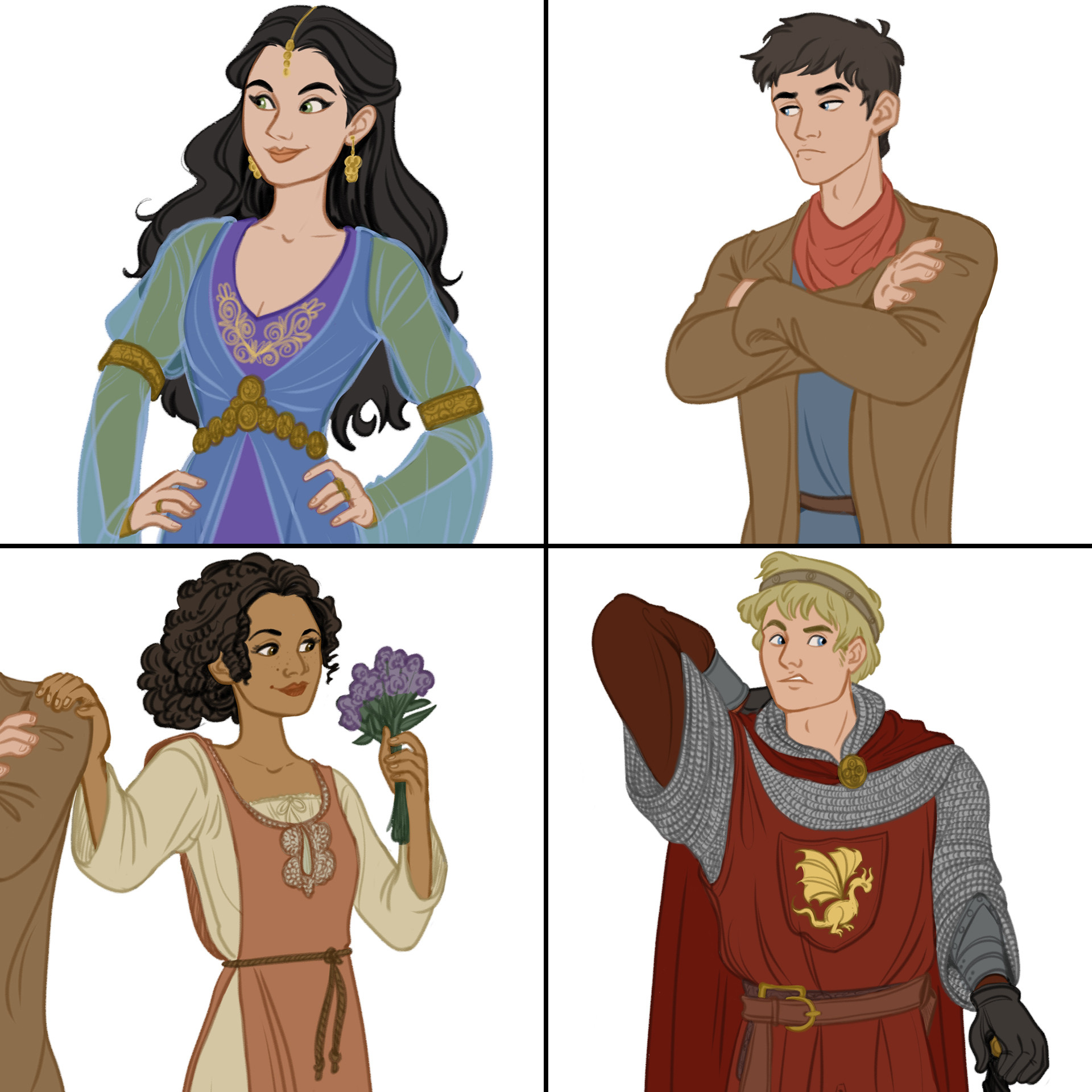 Artstation Merlin The Animated Series Line Up 2 0 Georgia Stanley