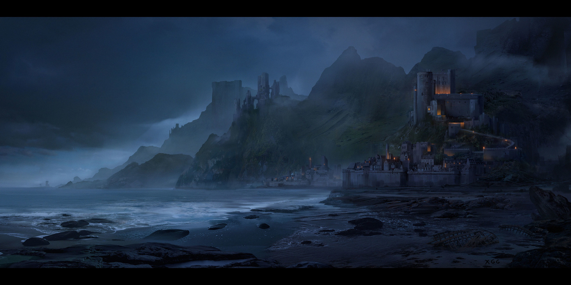 Artstation - Seaside Night