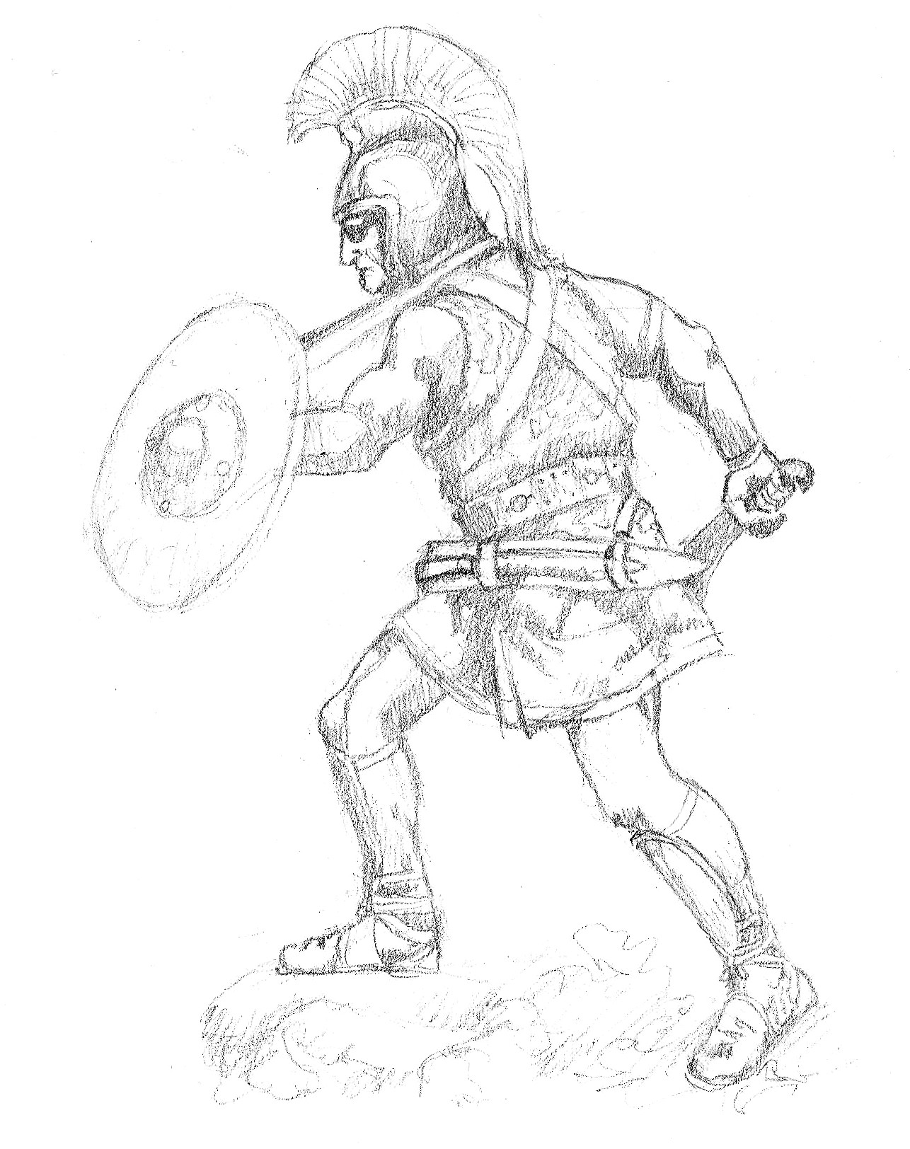 Celt iberian infantry warrior coloring pages for kids