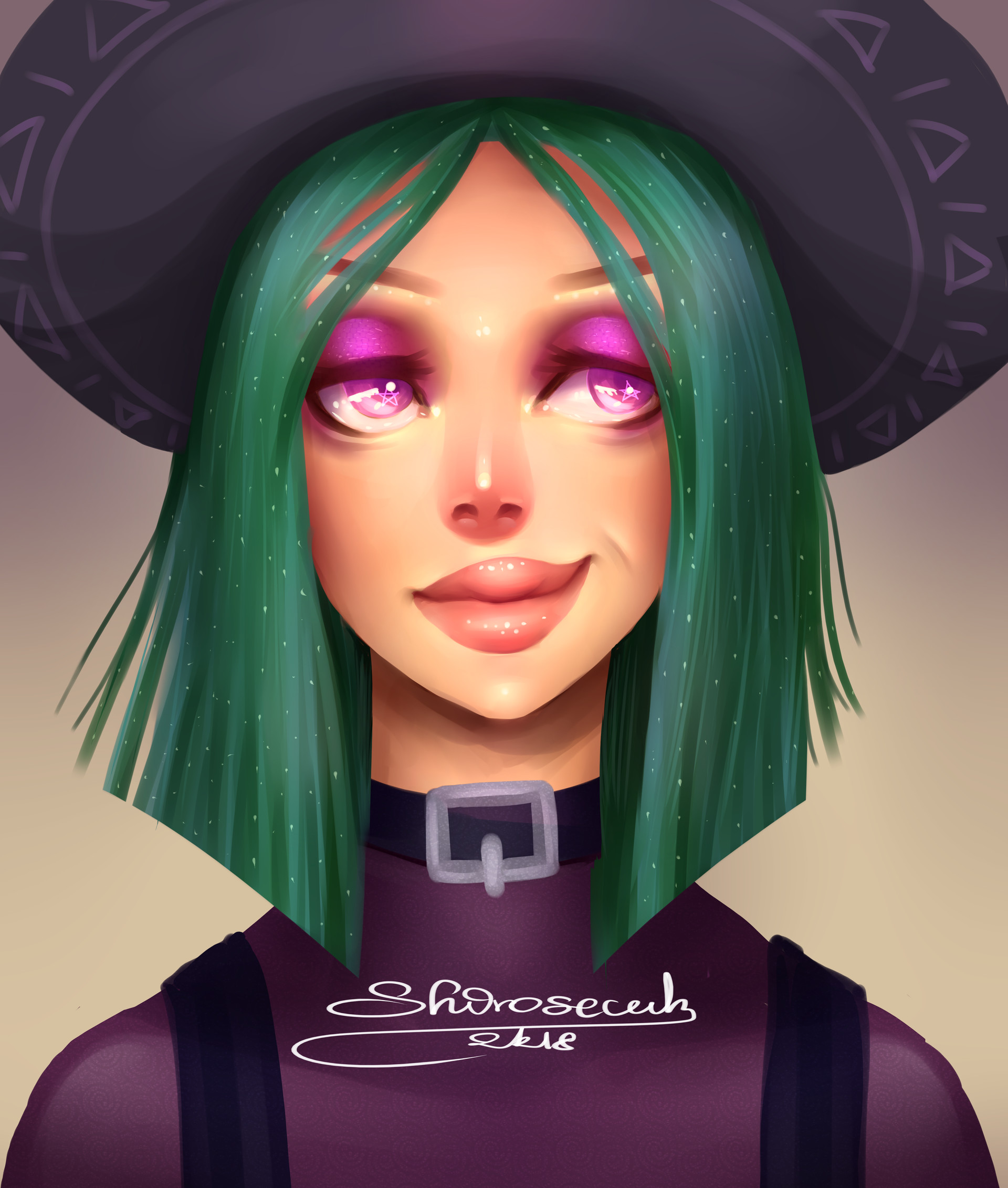 ArtStation - Witch's yearbook picture.