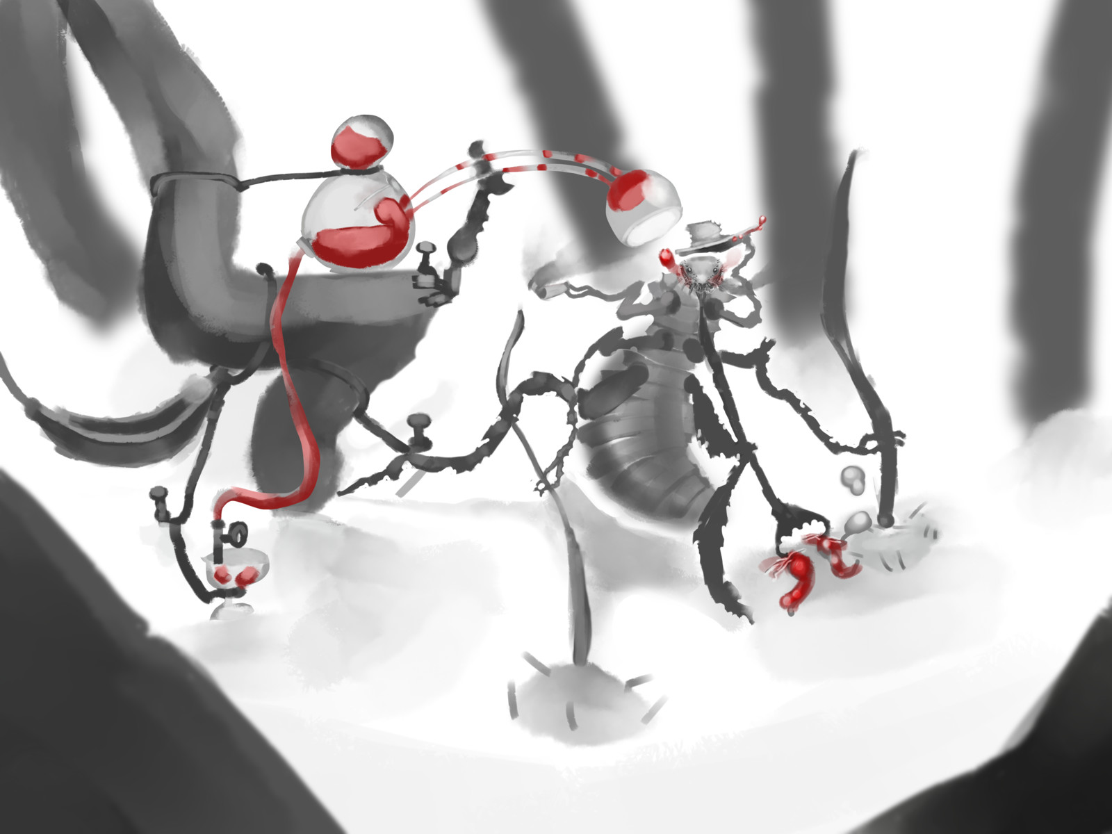 A Flea Enjoying the ride