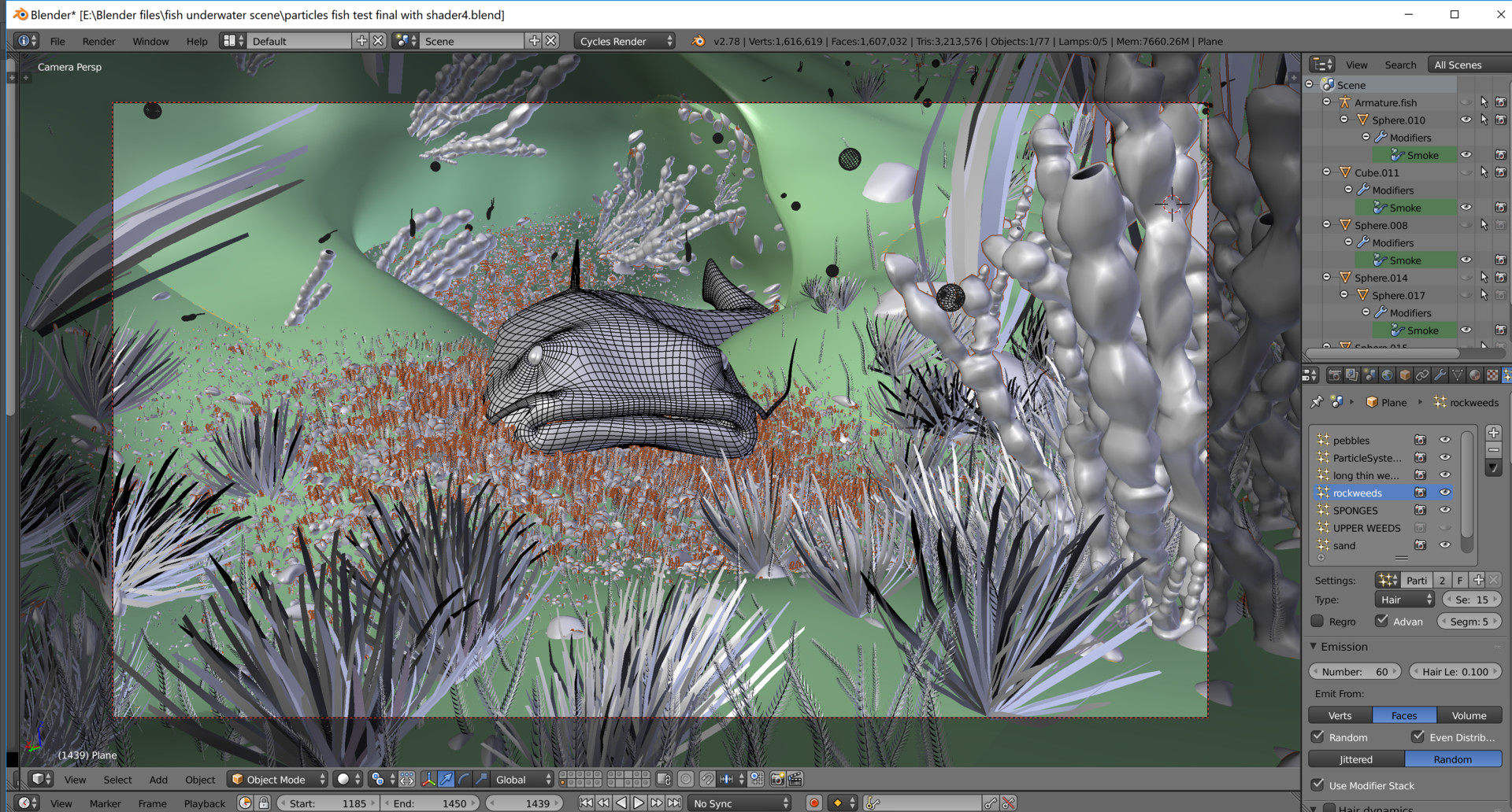 ArtStation - Underwater dangers (Blender 3D realistic animation)