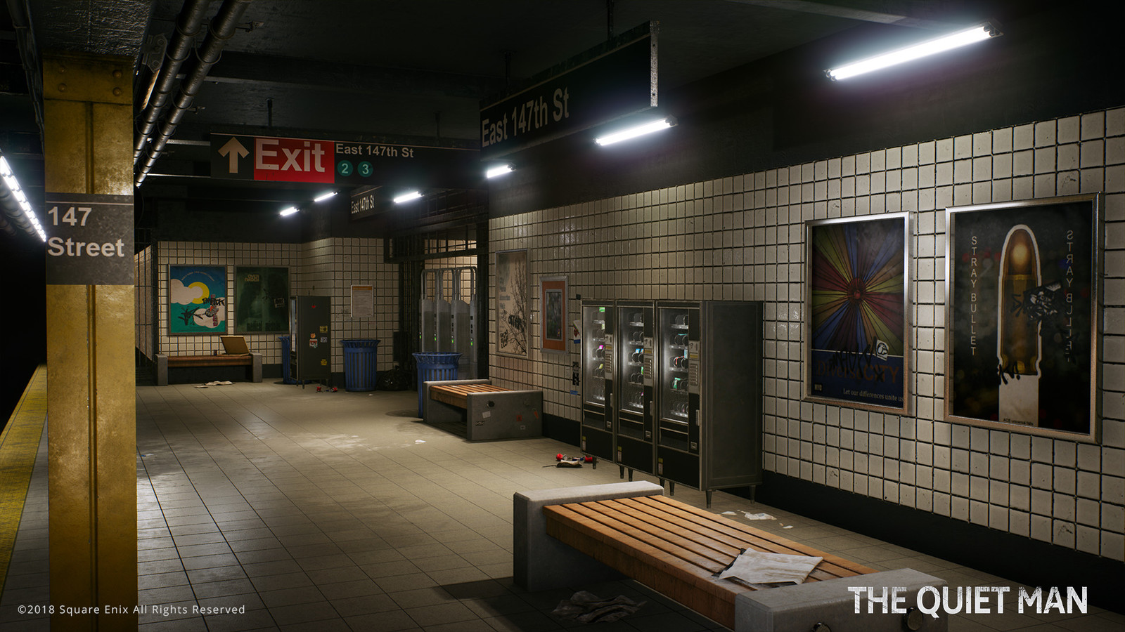 Responsible for the pillar, turnstiles, some signage, metal trash cans and map optimizations.