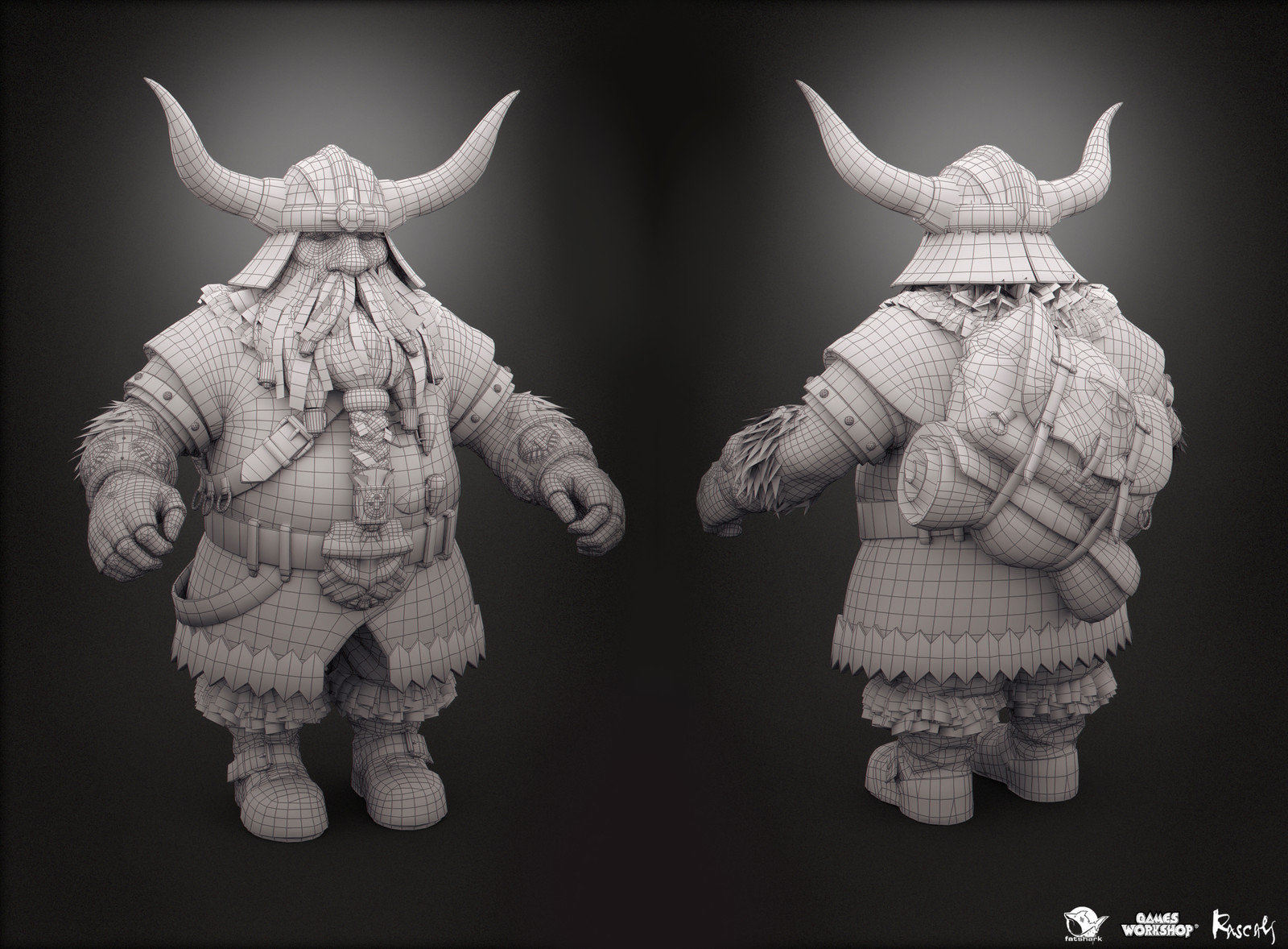 Vermintide II's character variants average at 50K poly and  use 4K PBR textures. 