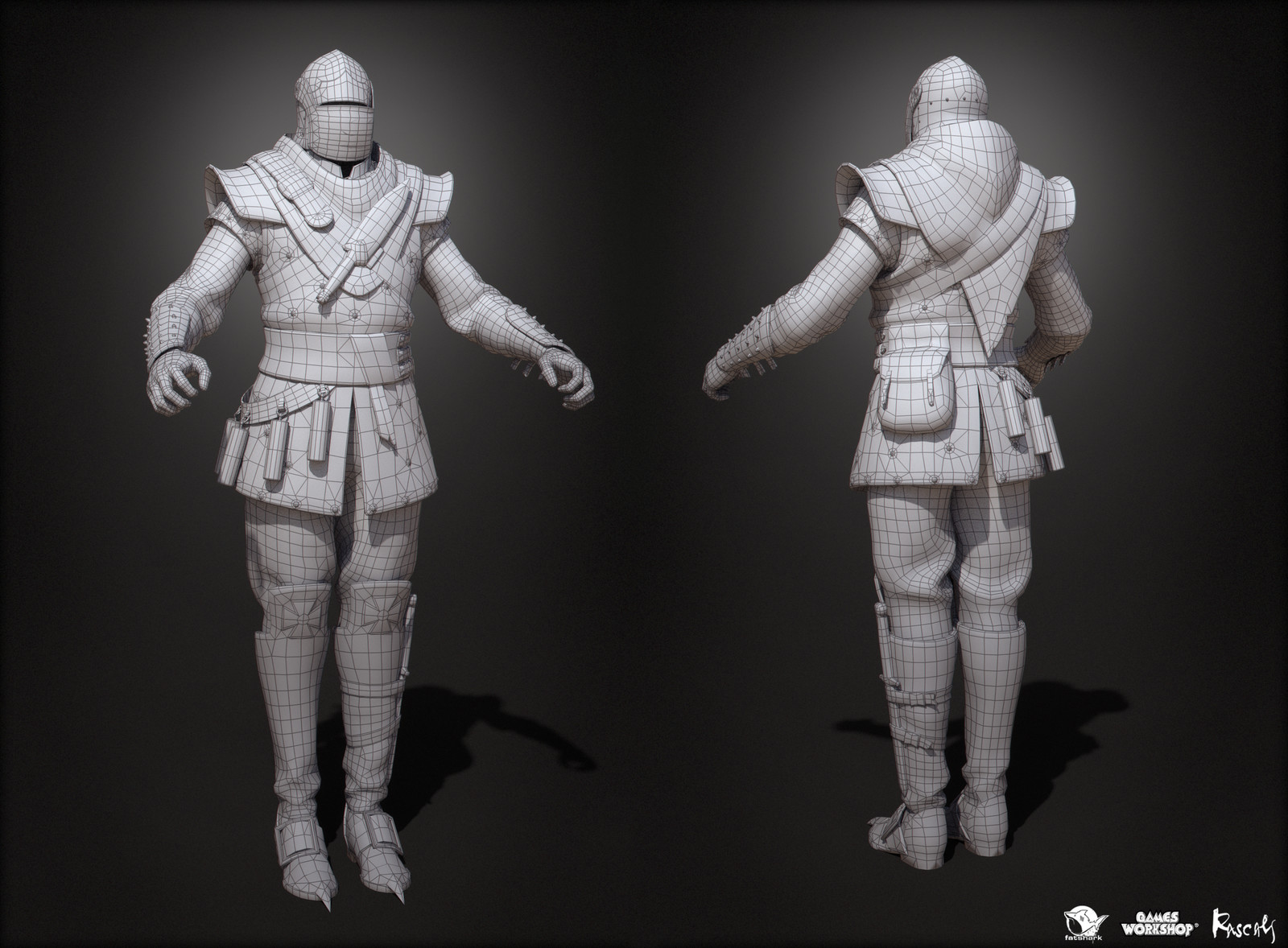 Vermintide II's character variants average at 50K poly and  use 4K PBR textures. 