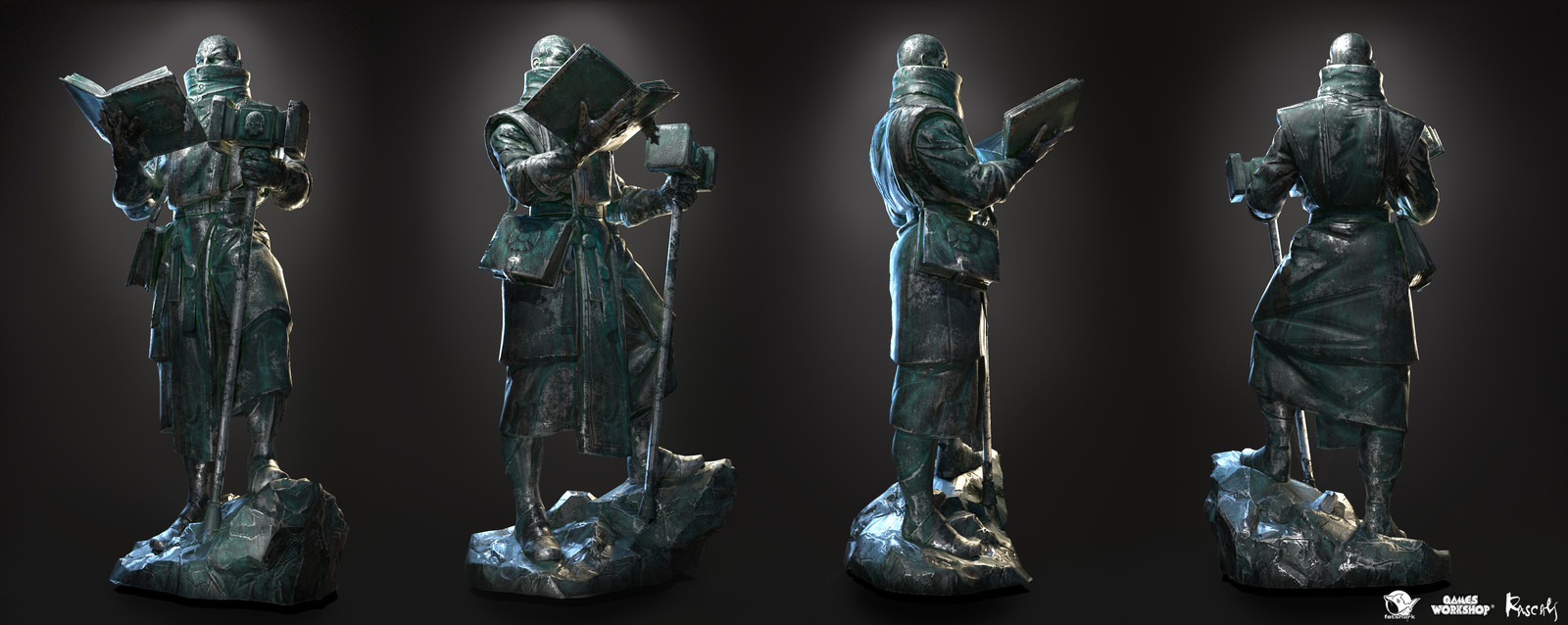 The statues have PBR textures and 10K polys in average.