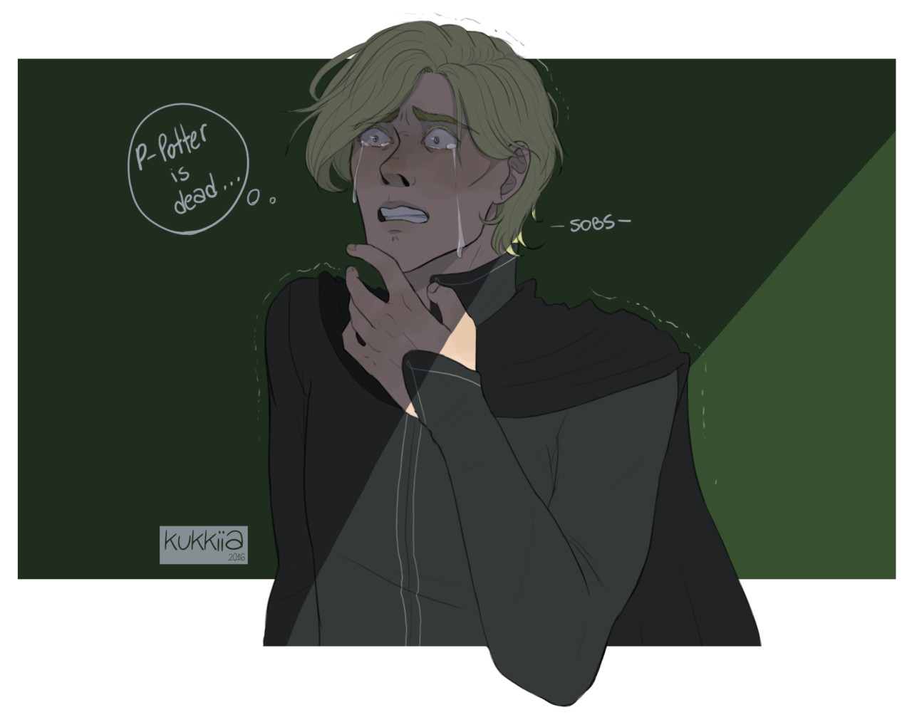 Artstation Draco Malfoy Discovers Harry Potter Is Dead Daniel Lourenco