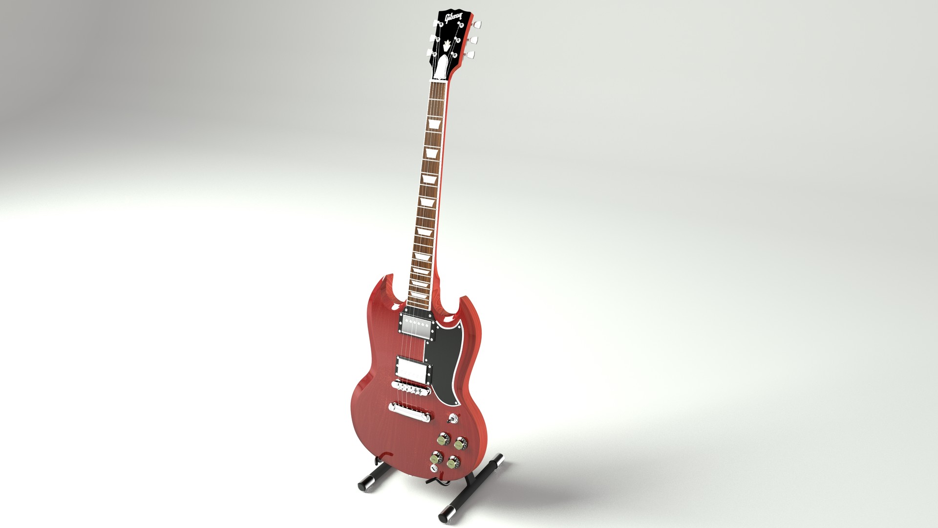 Download Artstation Sg Gibson Guitar 3d Model Waldemar Scafarelli PSD Mockup Templates