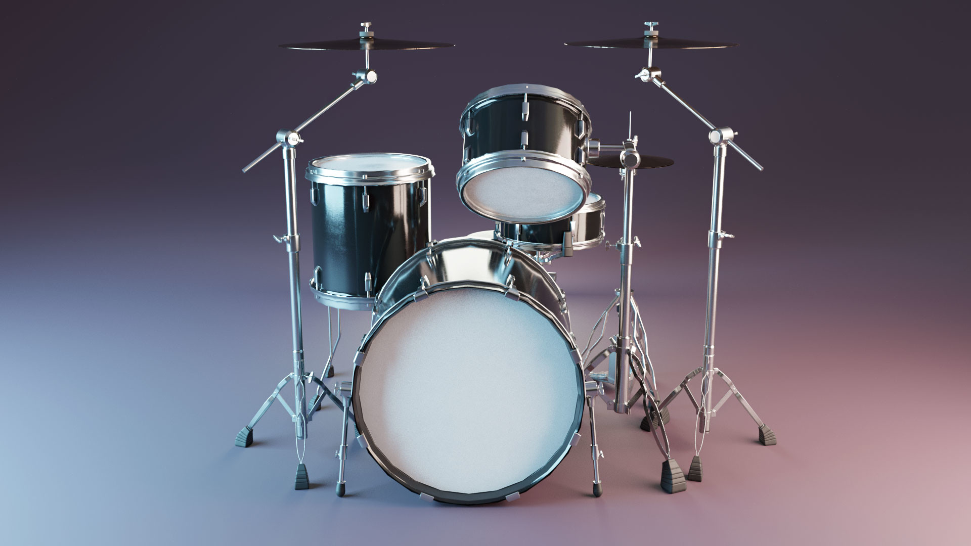 ArtStation - Drum Set lowpoly