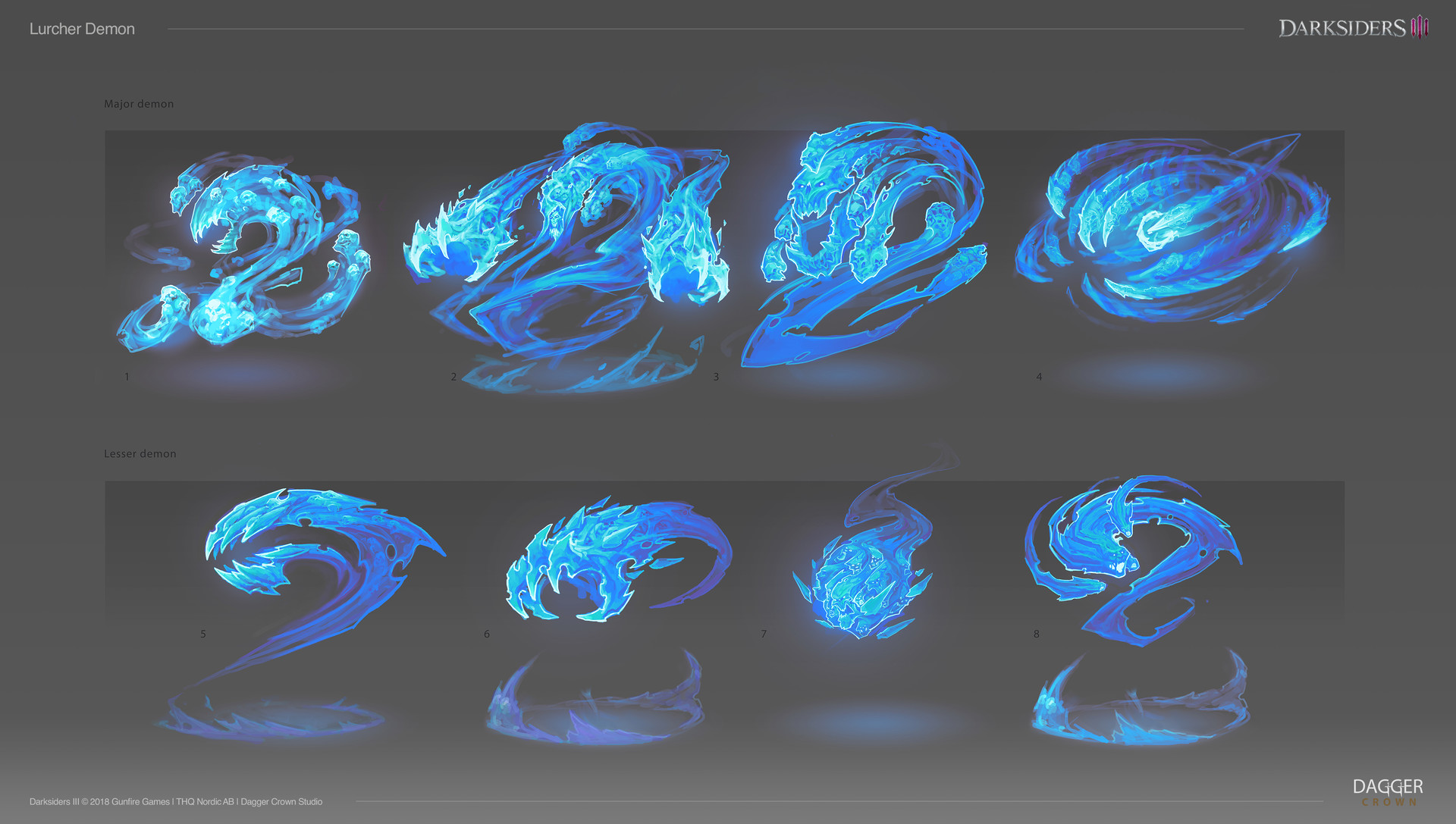 Ilya Bodaykin - Darksiders 3 - Lurcher Demons concepts ...