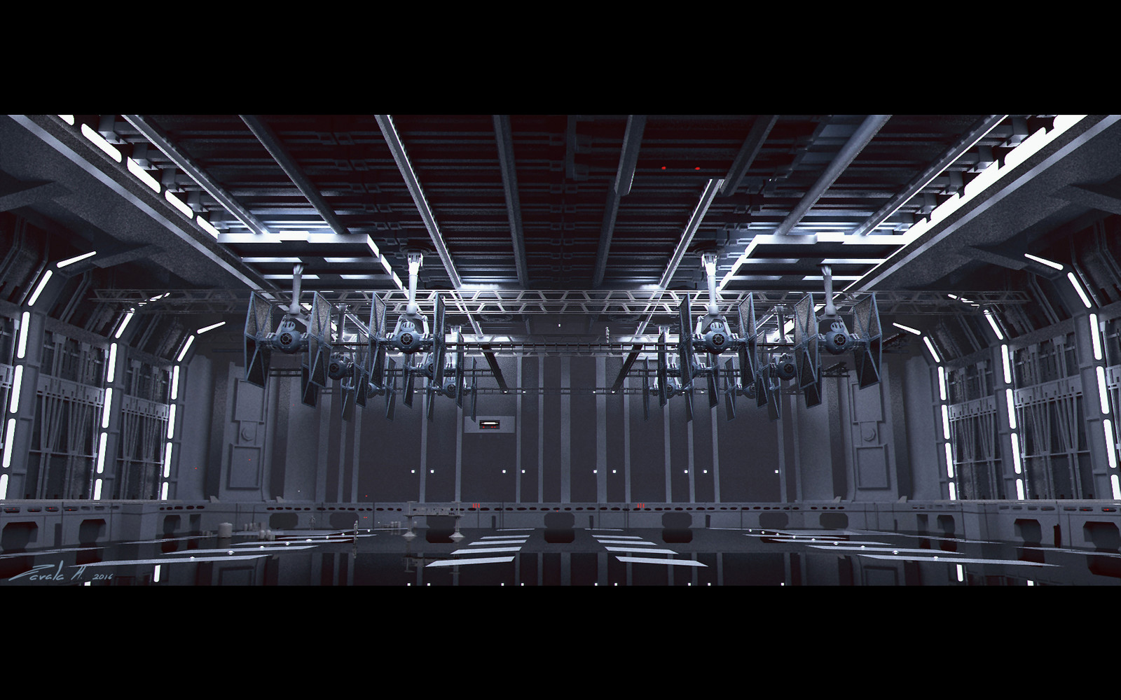 Hangar front view