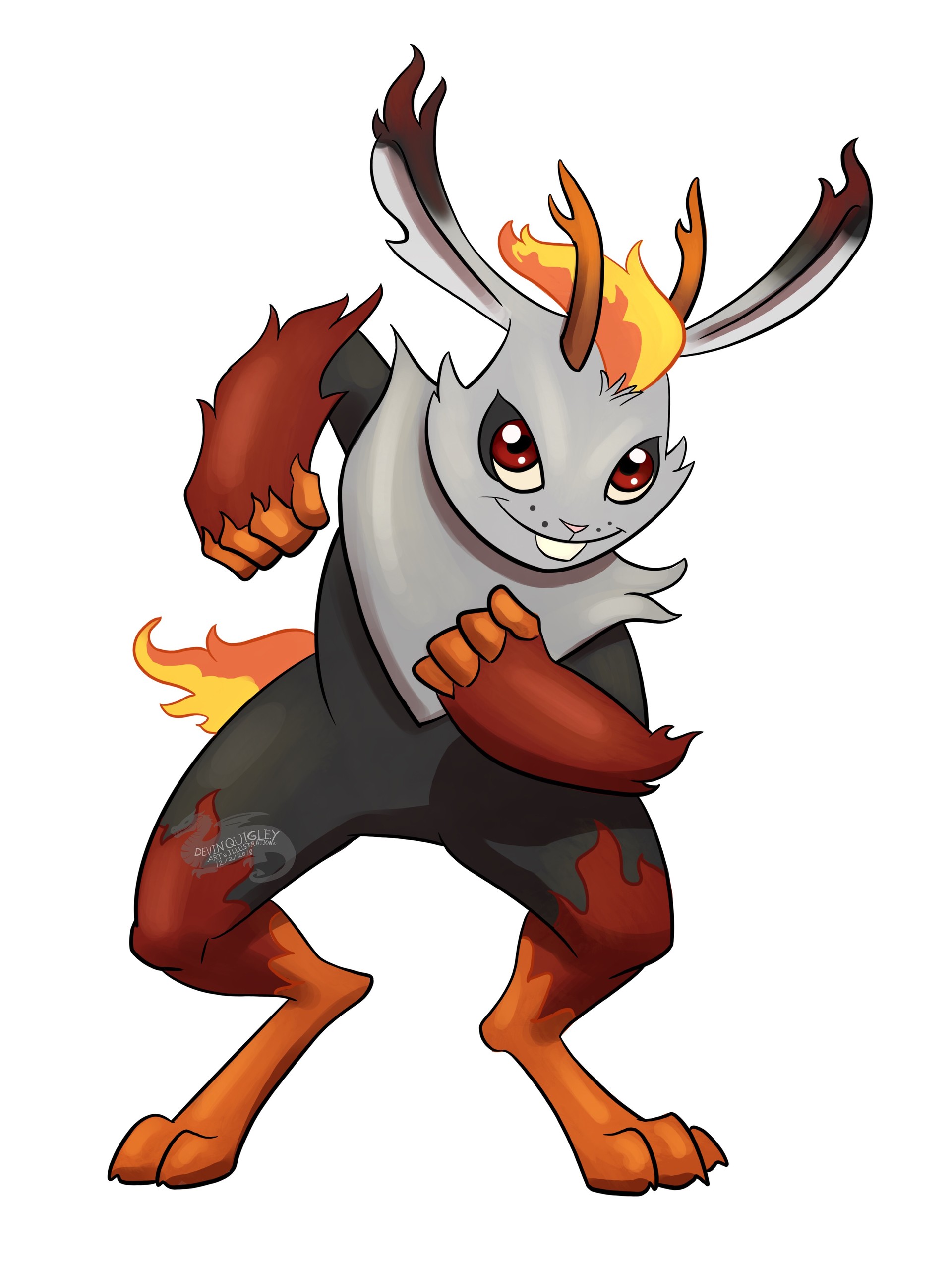 ghost grass pokemon on Artstation Fakemon Starter Lines Devin Quigley