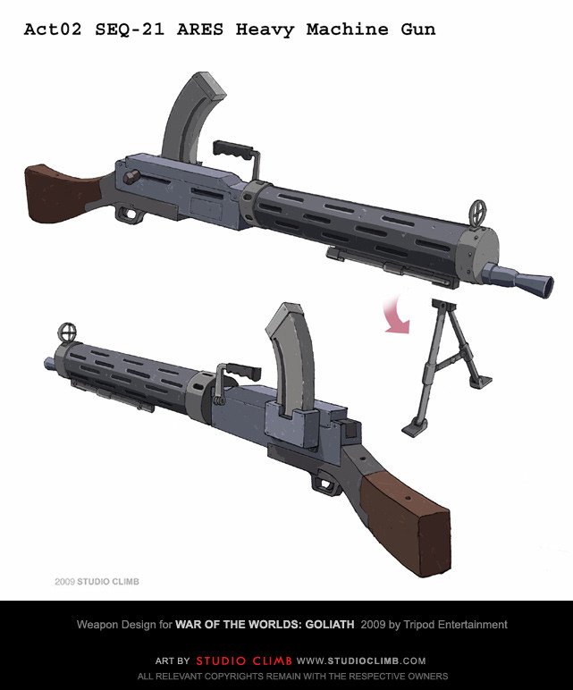 Studio Climb Weapon design for War Of The Worlds Goliath