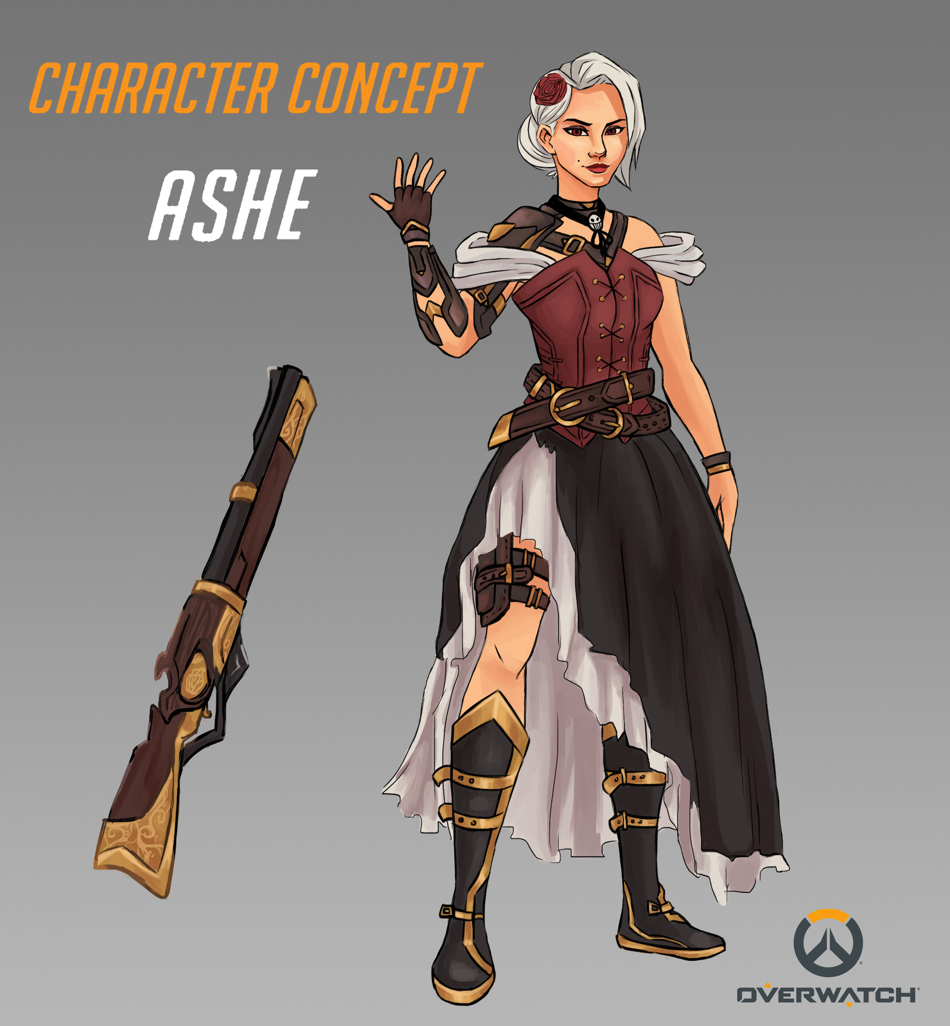 Artstation Ashe Fan Skin Tatum Cho