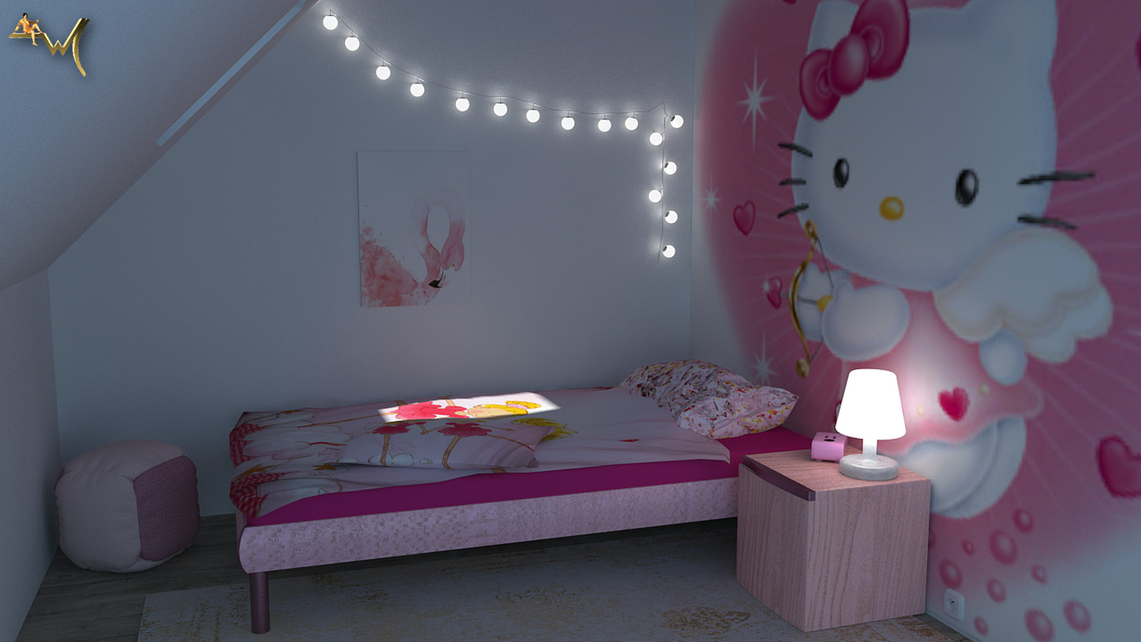 Artstation Chambre Hello Kitty Web Graphics