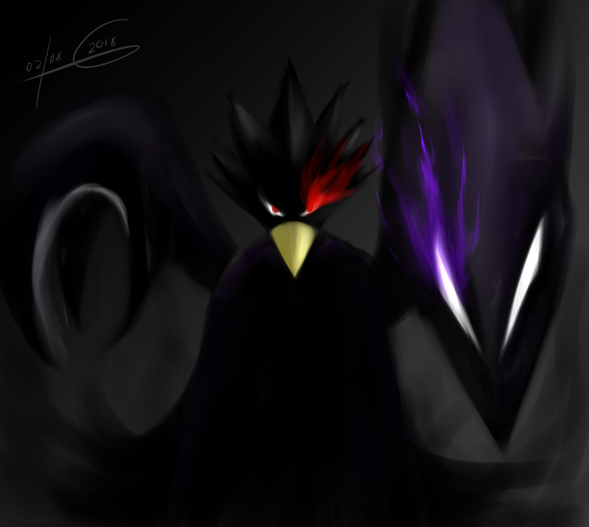 Kuro Majin Fumikage Tokoyami Fanart