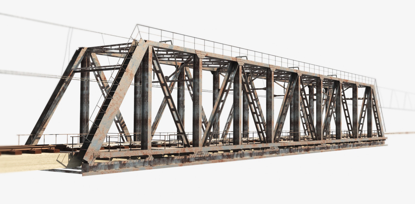 Max bridge. Железнодорожный мост 3д модель. Жд мост модель. Max bridge. Ферма моста.