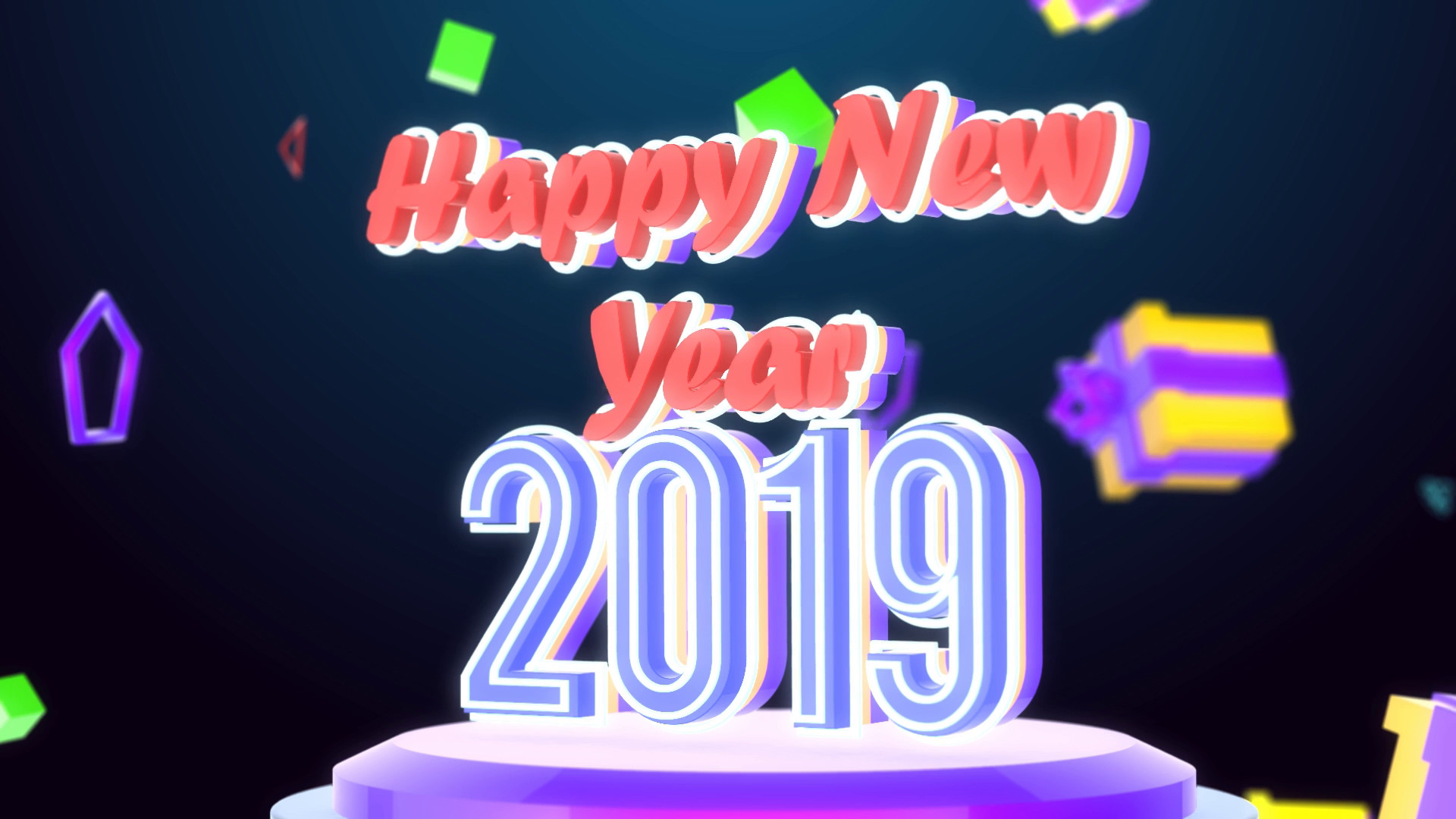 Artstation Happy New Year 2019 Wishes Joshua Prakash