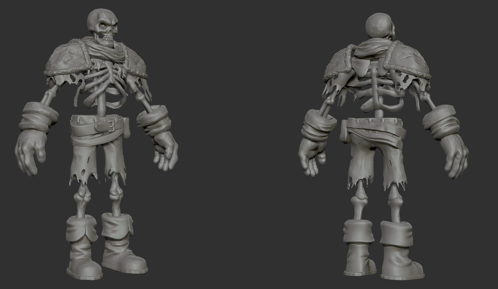 Skeleton: high poly
