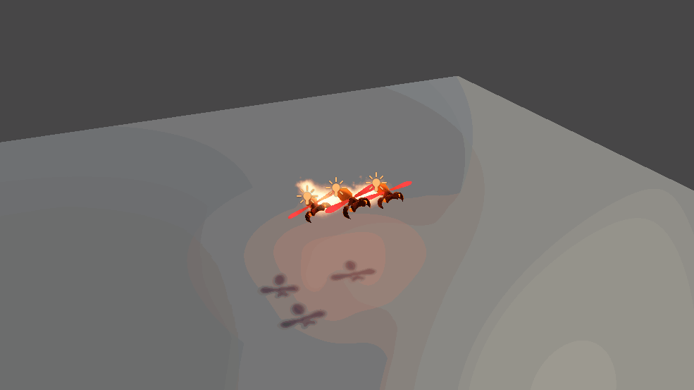 firebutts - swarm attack / flying anims