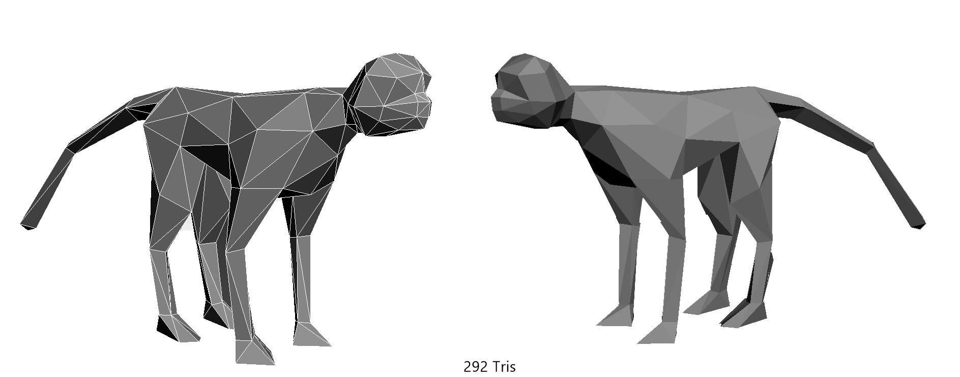 Elspeth Brooks Low Poly Monkey