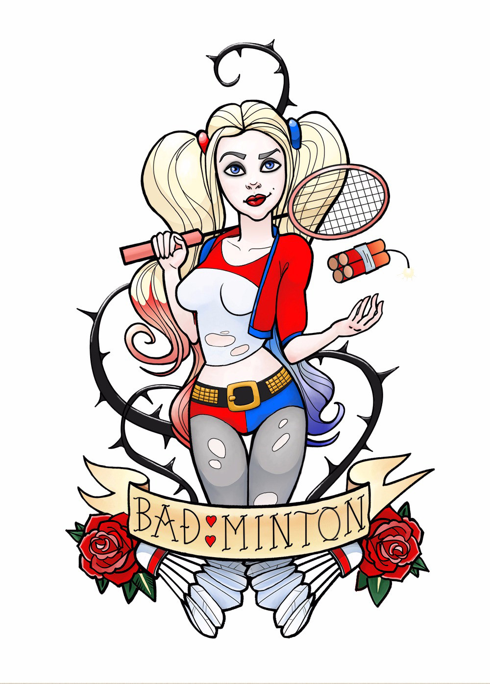 images Harley Quinn Vector Image tatiana dedikova harley quinn in vector