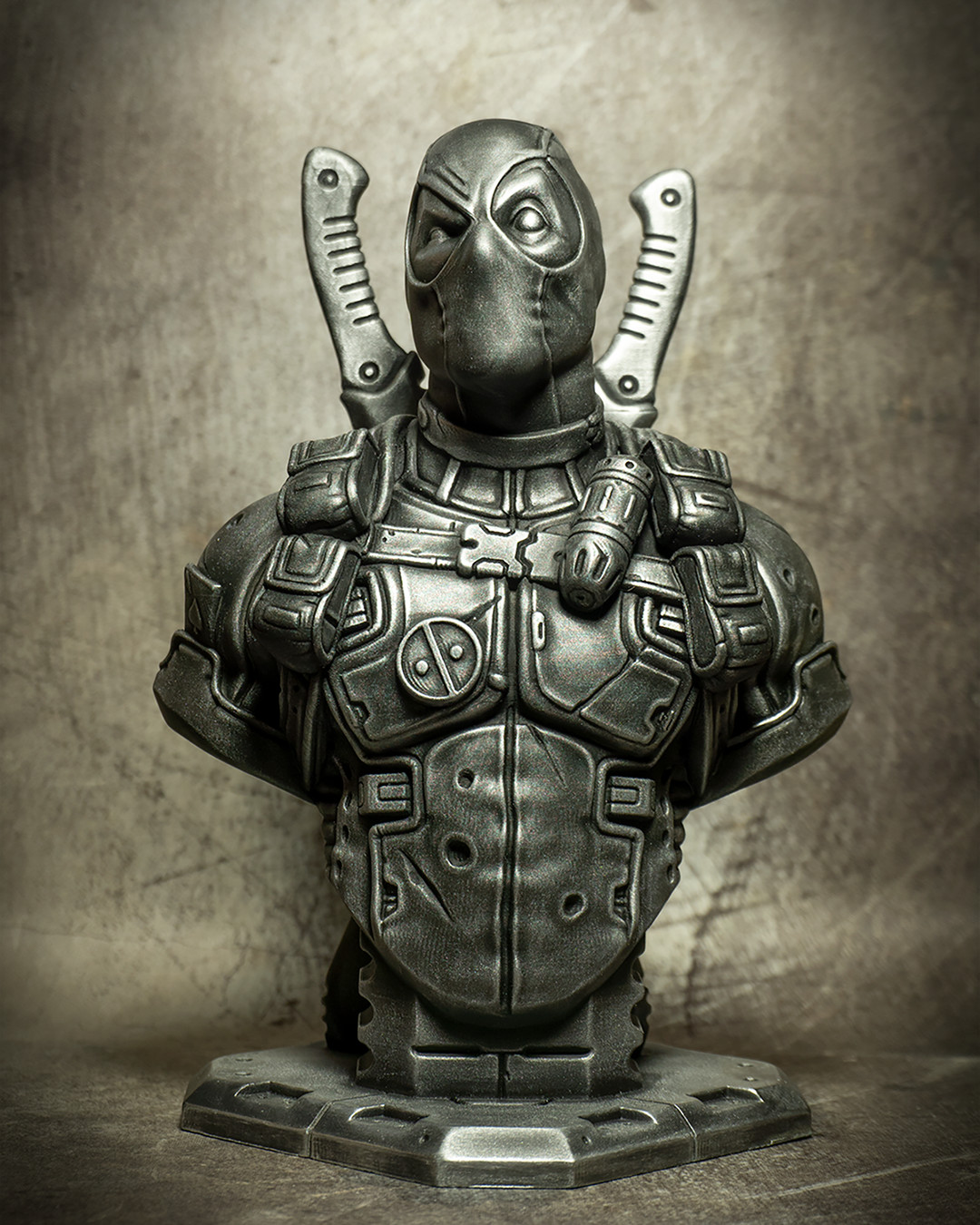 David Ostman Deadpool Bust 3d Printed Fan Art