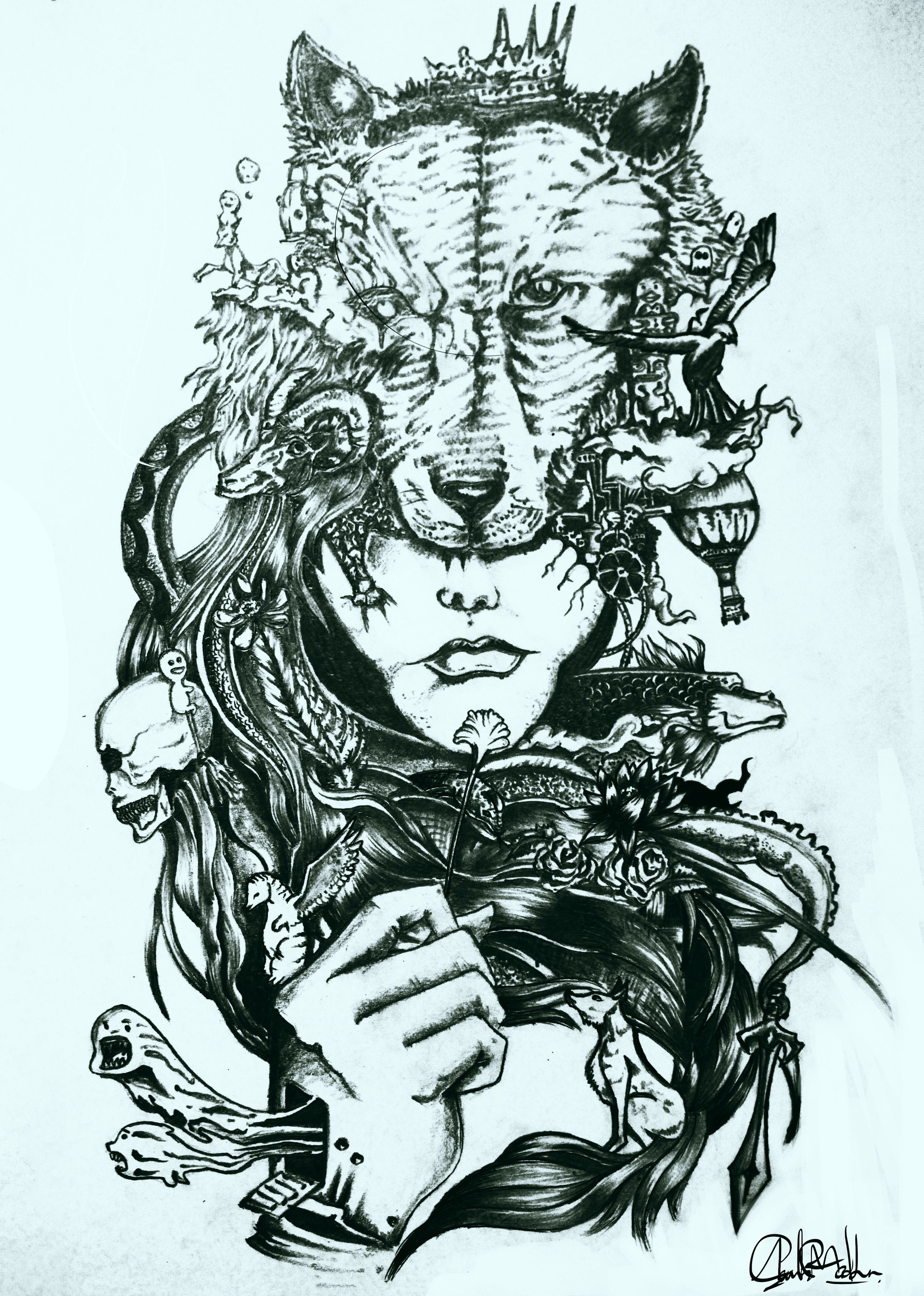 Artstation The Women Mind Doodle Anish Madhan