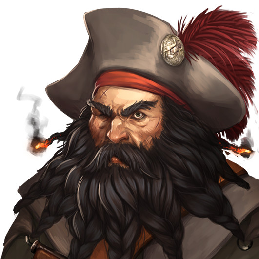 Captain Blackbeard, made for the main storyline