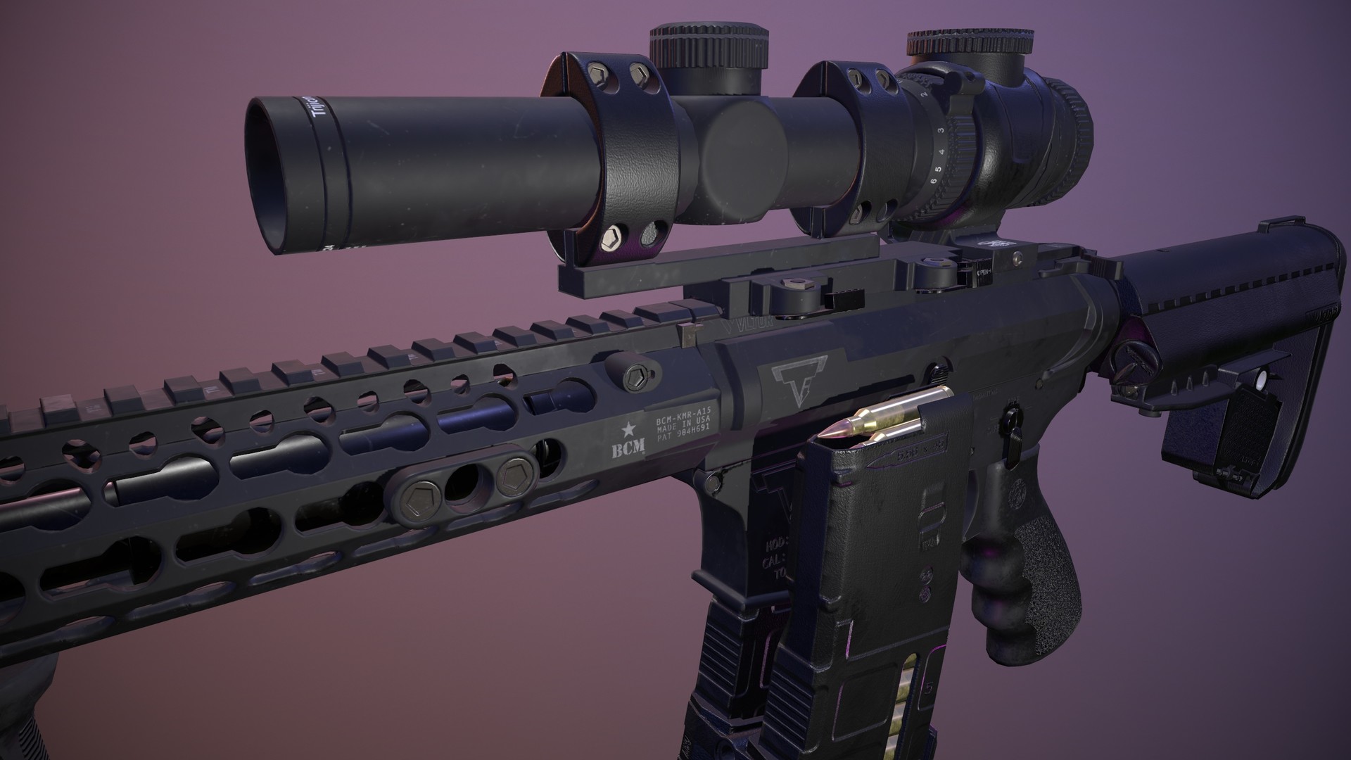 Artstation John Wick S Ar 15 Jason Metcalf