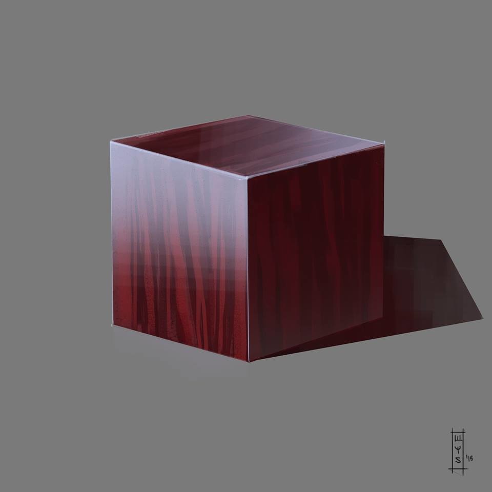 Polished mahogany