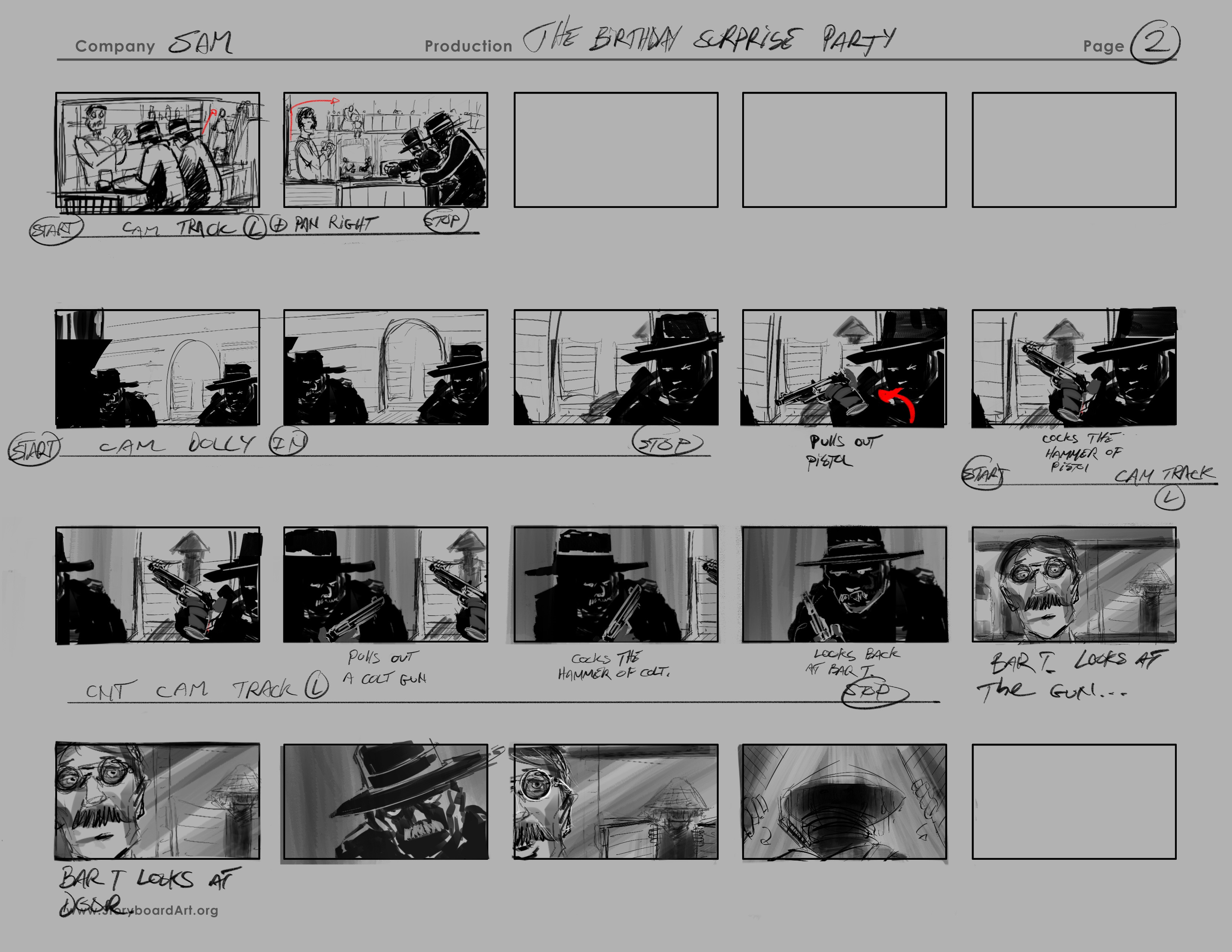 Page 2 Thumbnail Pass for "The Surprise Birthday Party".