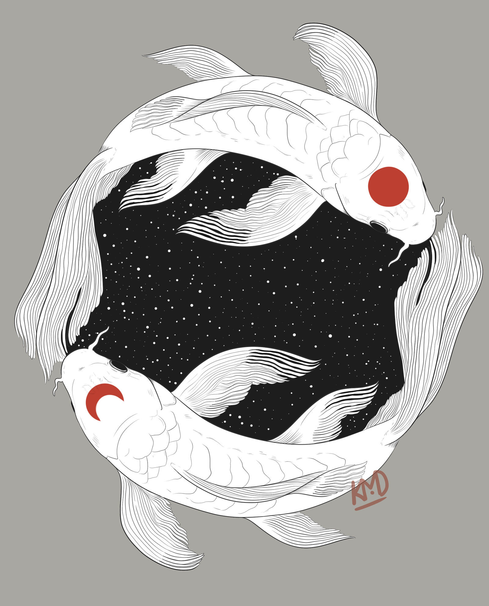 Artstation Astral Koi Fish Kerri Mcdonald