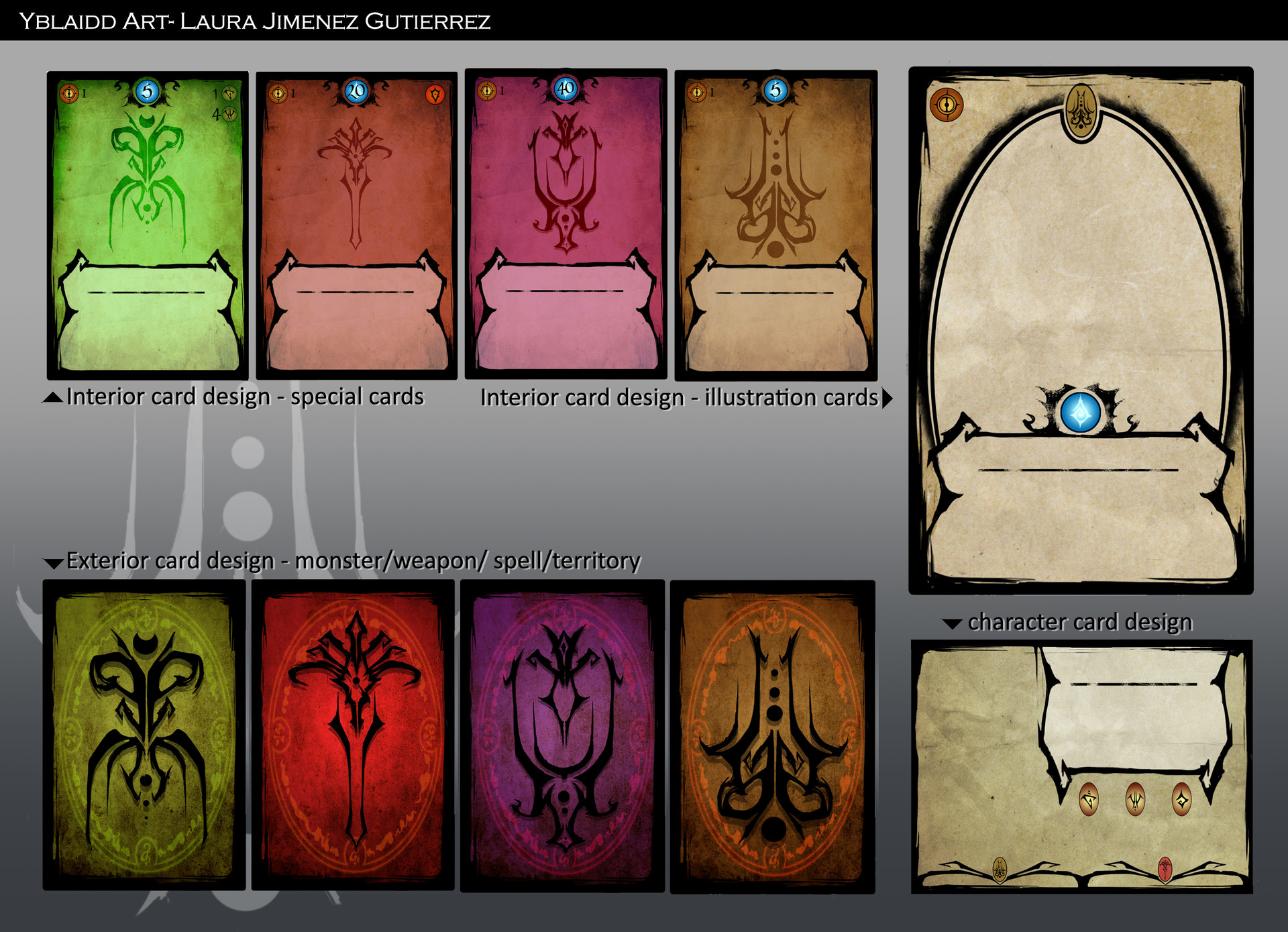 Artstation Boardgame Card Design Laura Jimenez Gutierrez