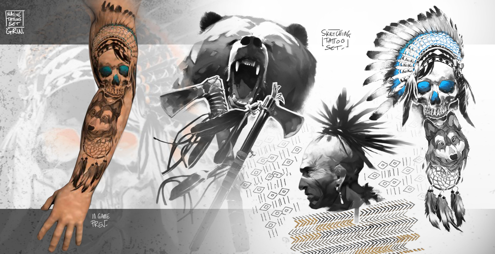 Geoffrey Bire GHOST RECON WILDLANDS Native american outfit