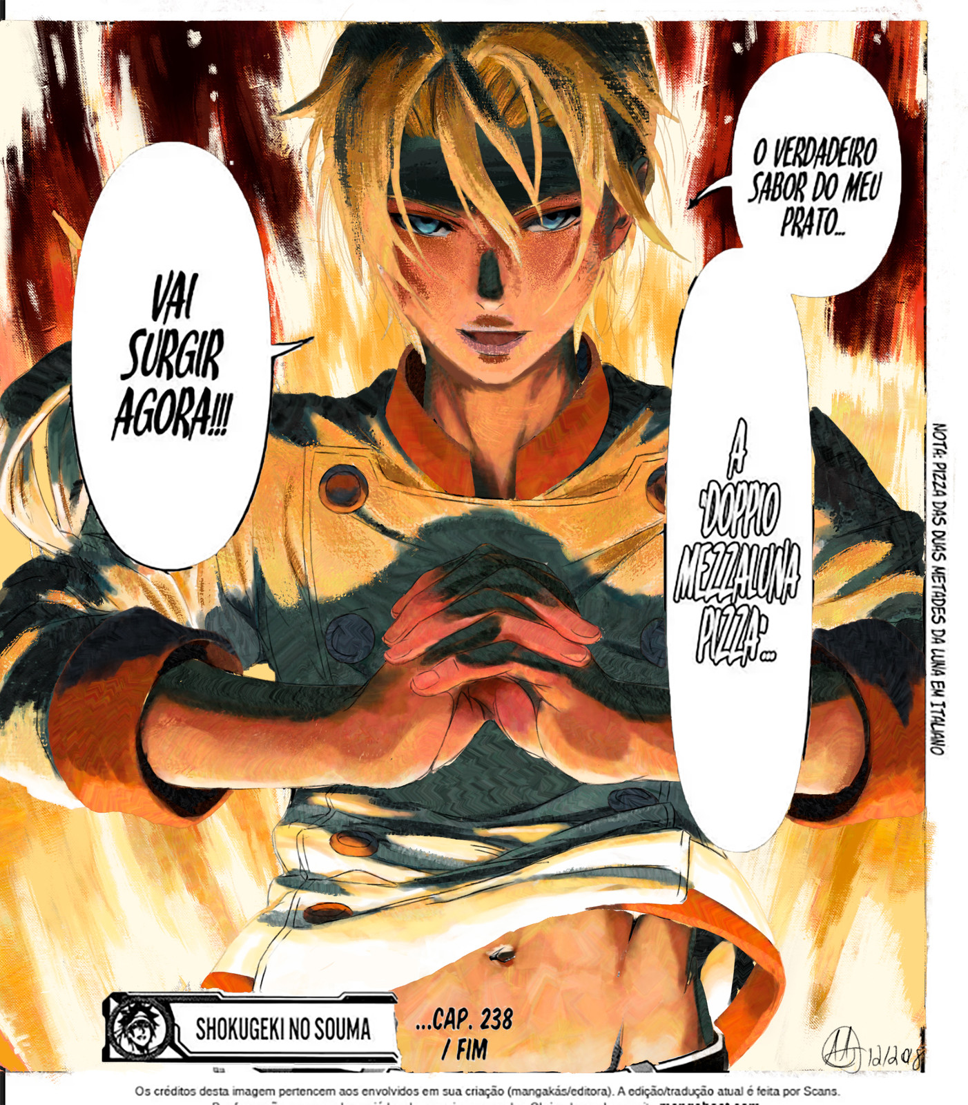 Artstation Shokugeki No Souma Manga Colorization Fan Art