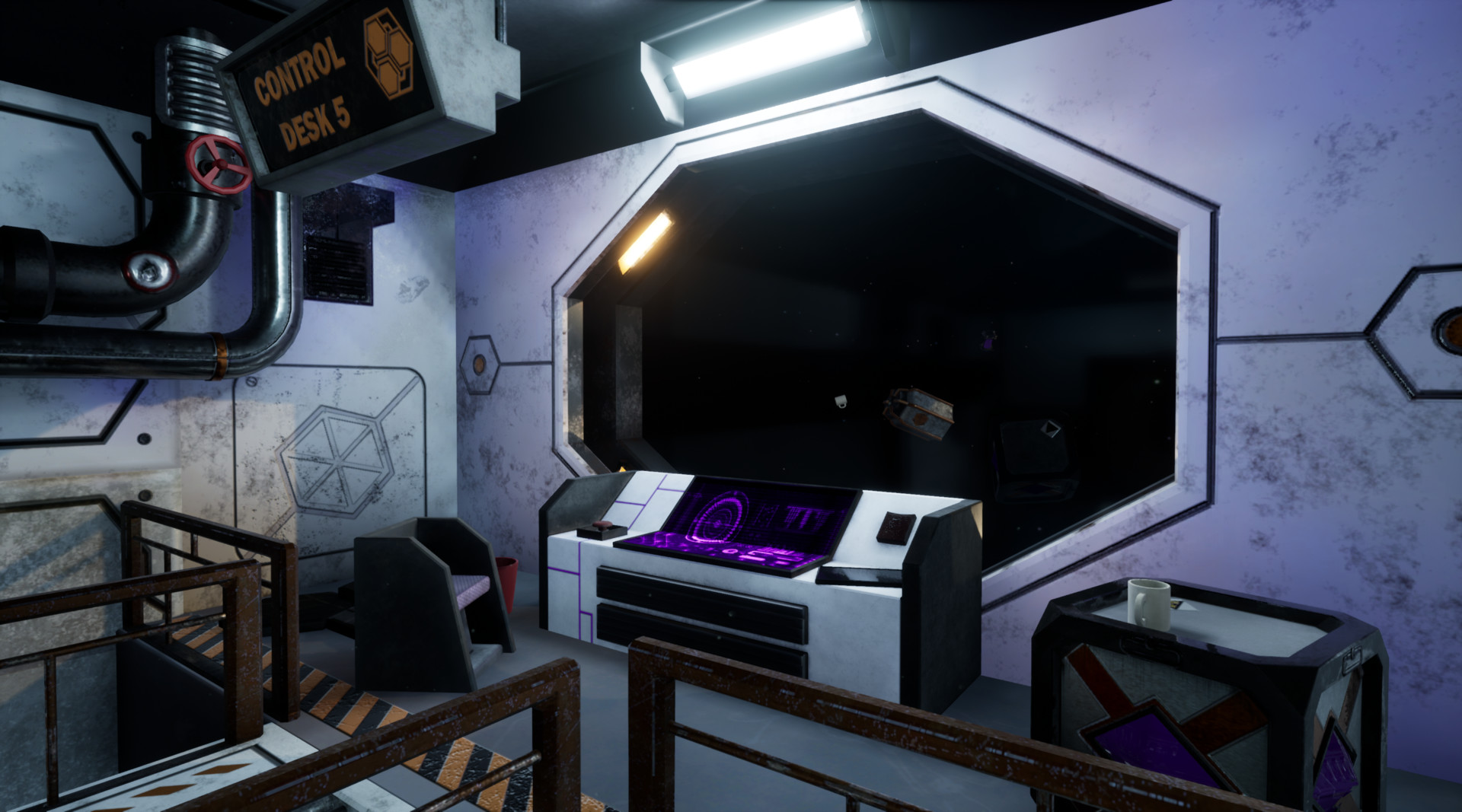 Reece Williams 3D Artist Portfolio - Platform 5 - Sci fi corridor