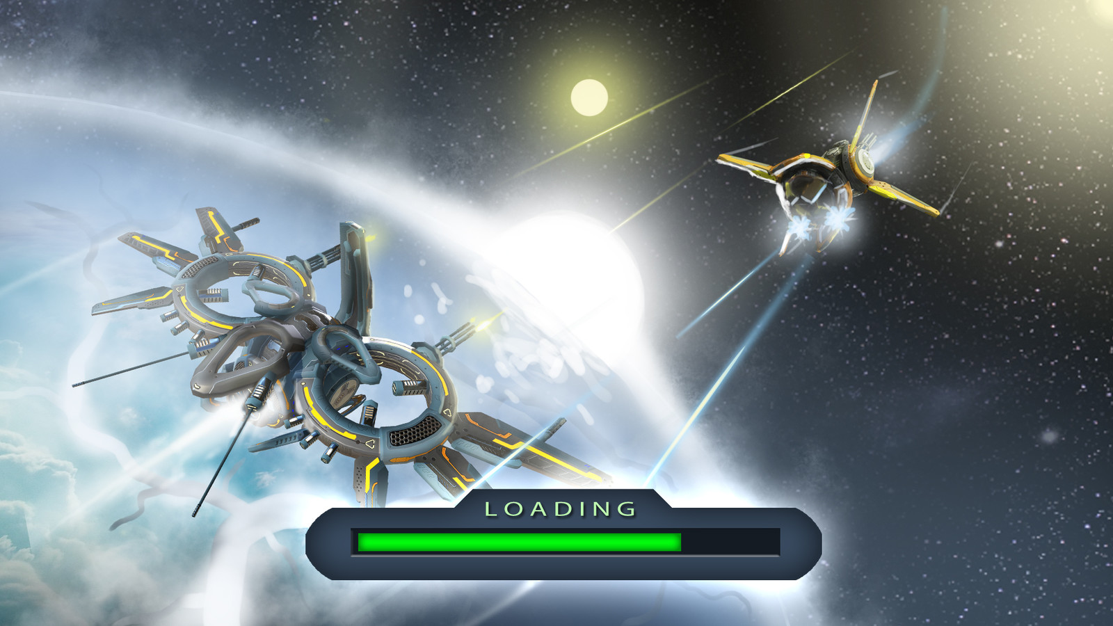 One of the lading screen illustrations for Fleets of Heroes game