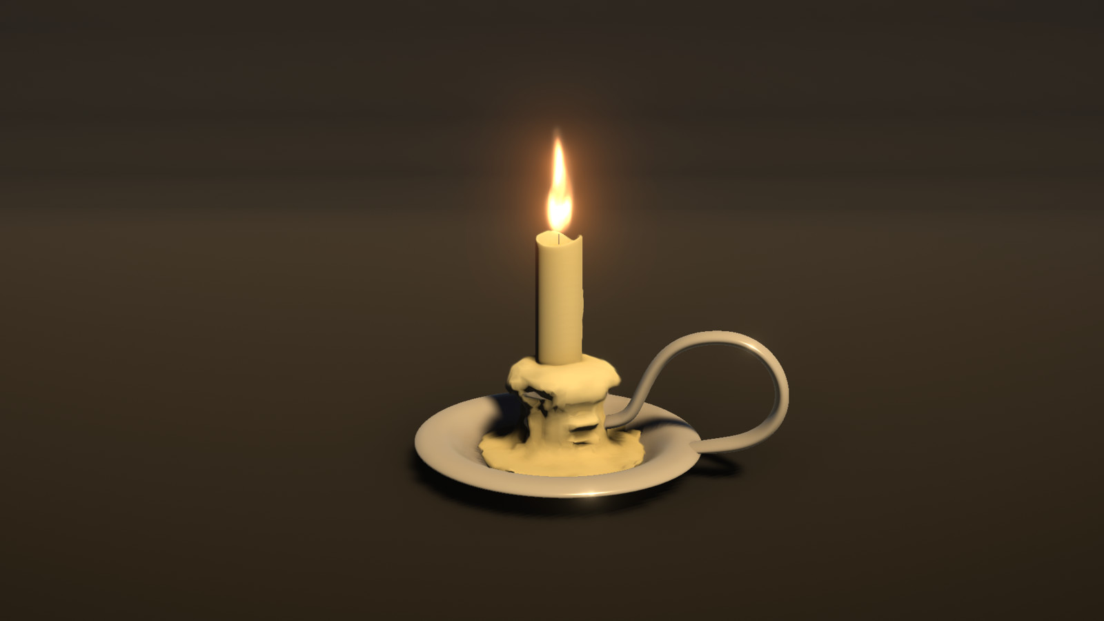 Same shader applied on a candle.
